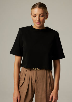 CROP TOP MELANIA BLACK