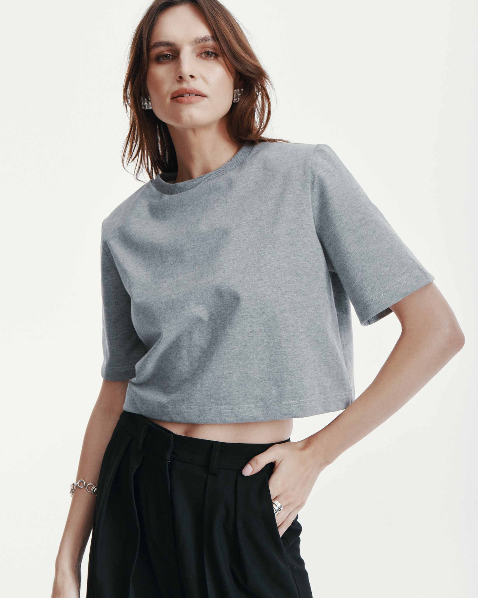 CROP TOP MELANIA GREY LECOLLET