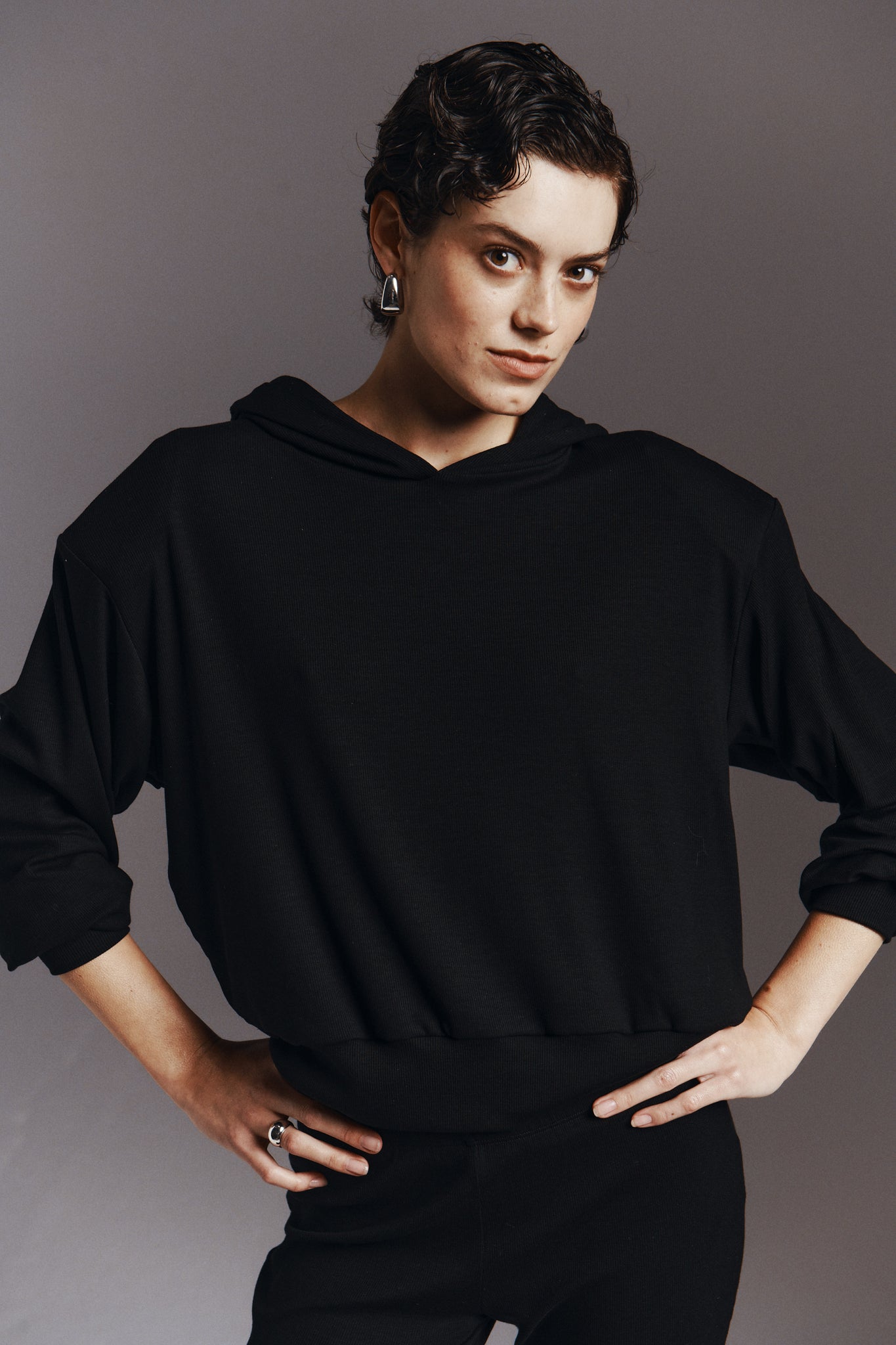 BLUZA BAGGY ROSA BLACK