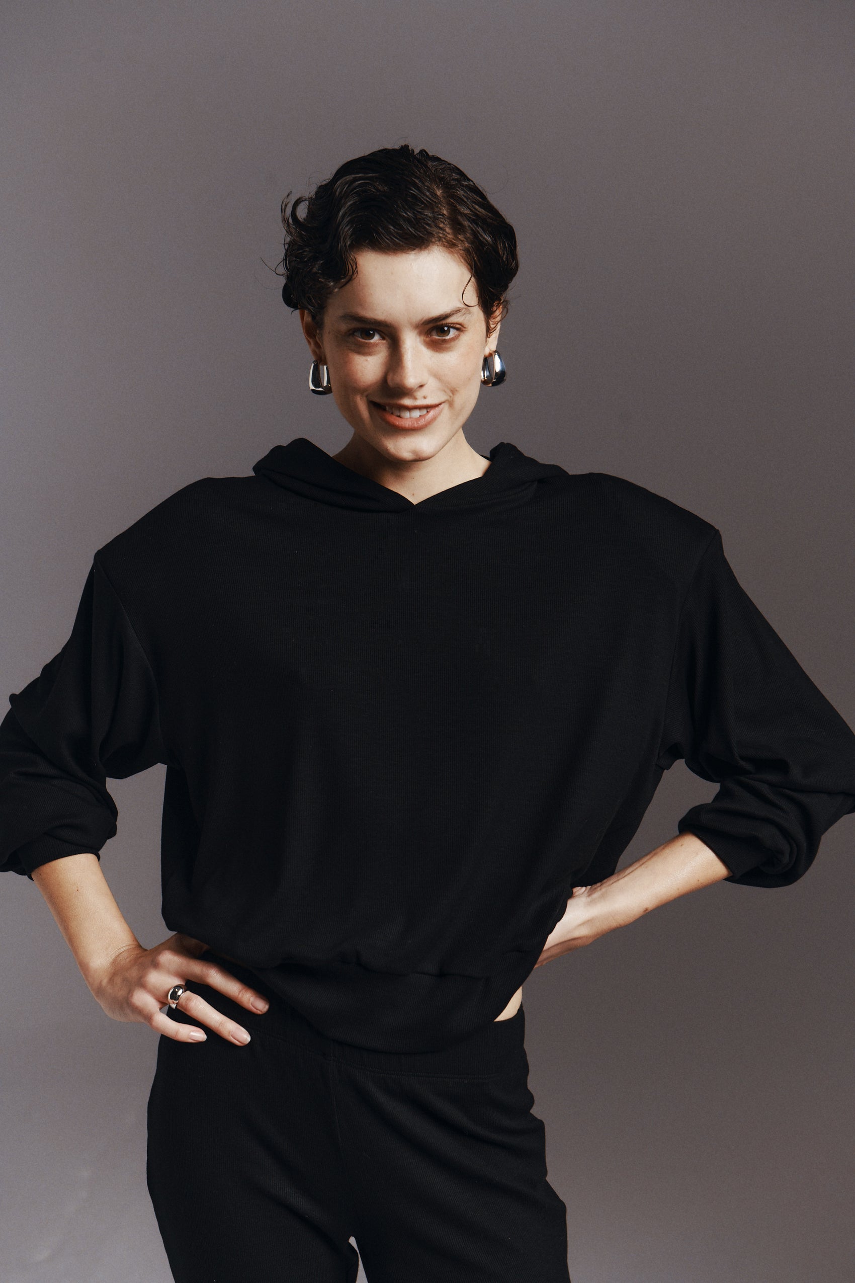 BLUZA BAGGY ROSA BLACK