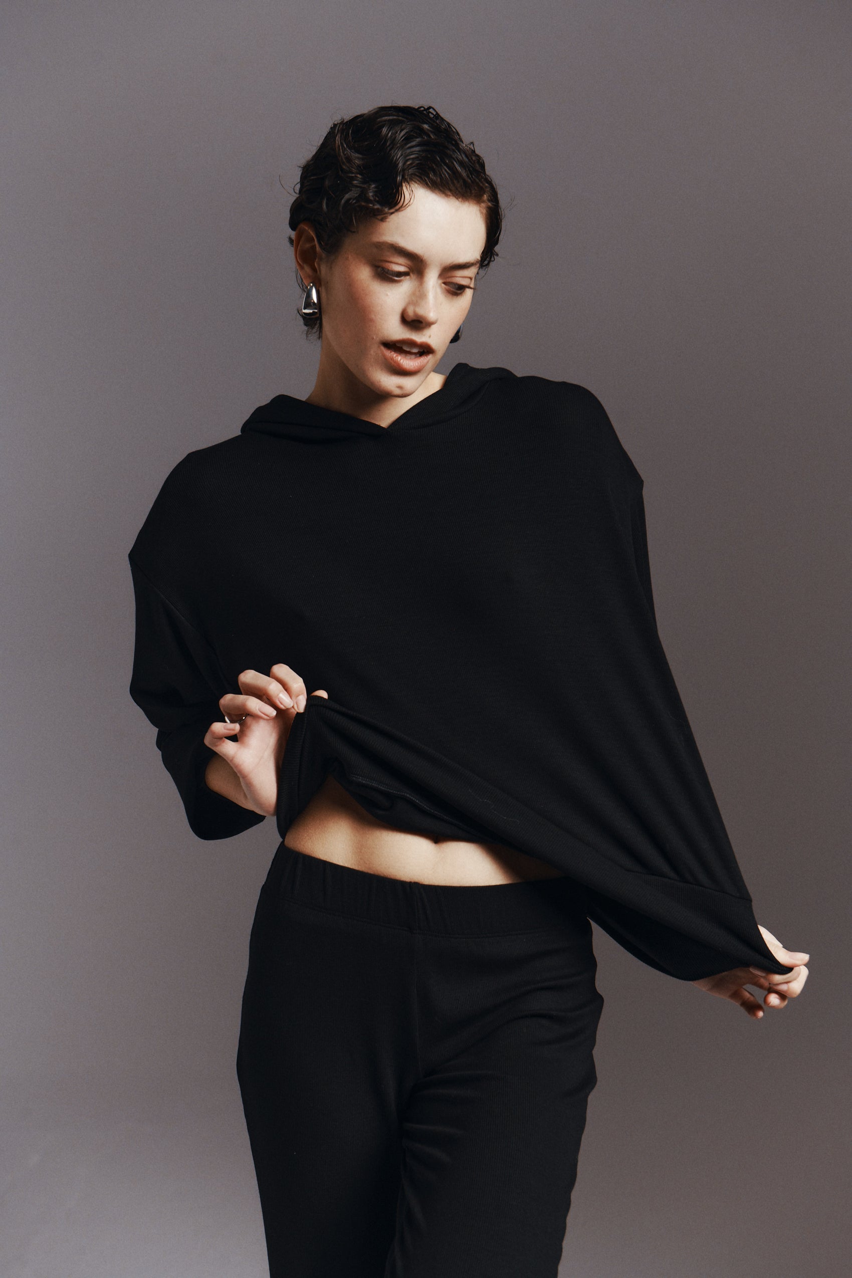 BLUZA BAGGY ROSA BLACK