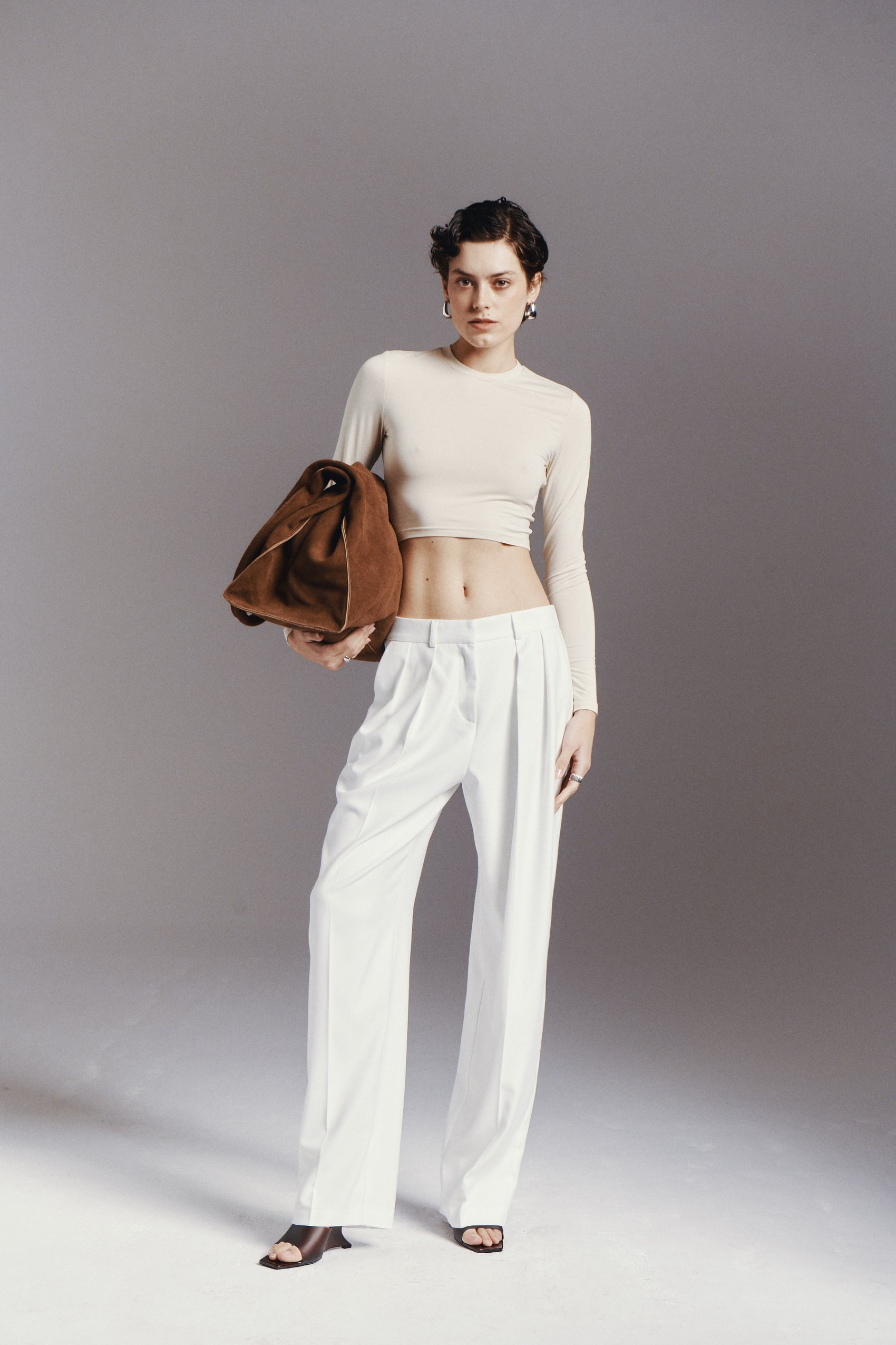 TORBA THE BIG BAG BROWN SUEDE