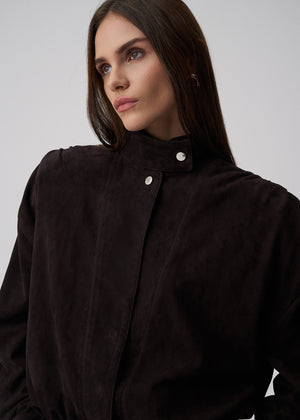 KURTKA ORLANDO BROWN SUEDE LECOLLET