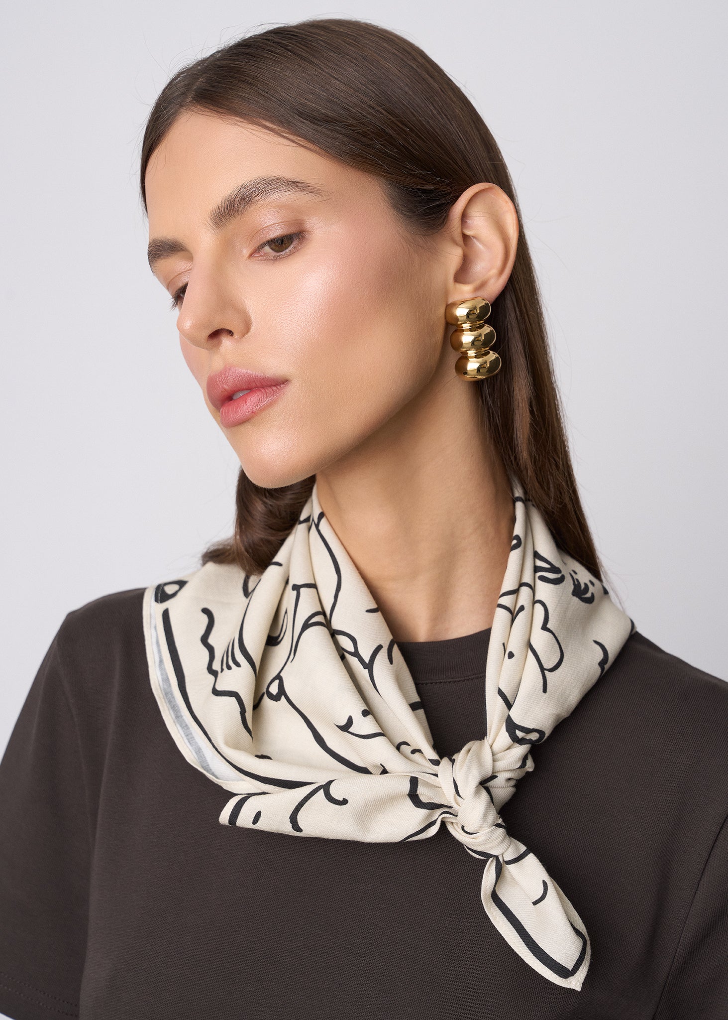 CHUSTA ANOUSHKA ECRU LECOLLET