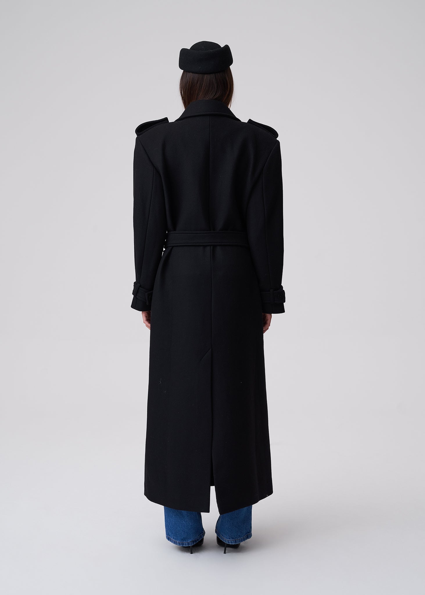 PŁASZCZ SOHO WOOL BLACK LECOLLET