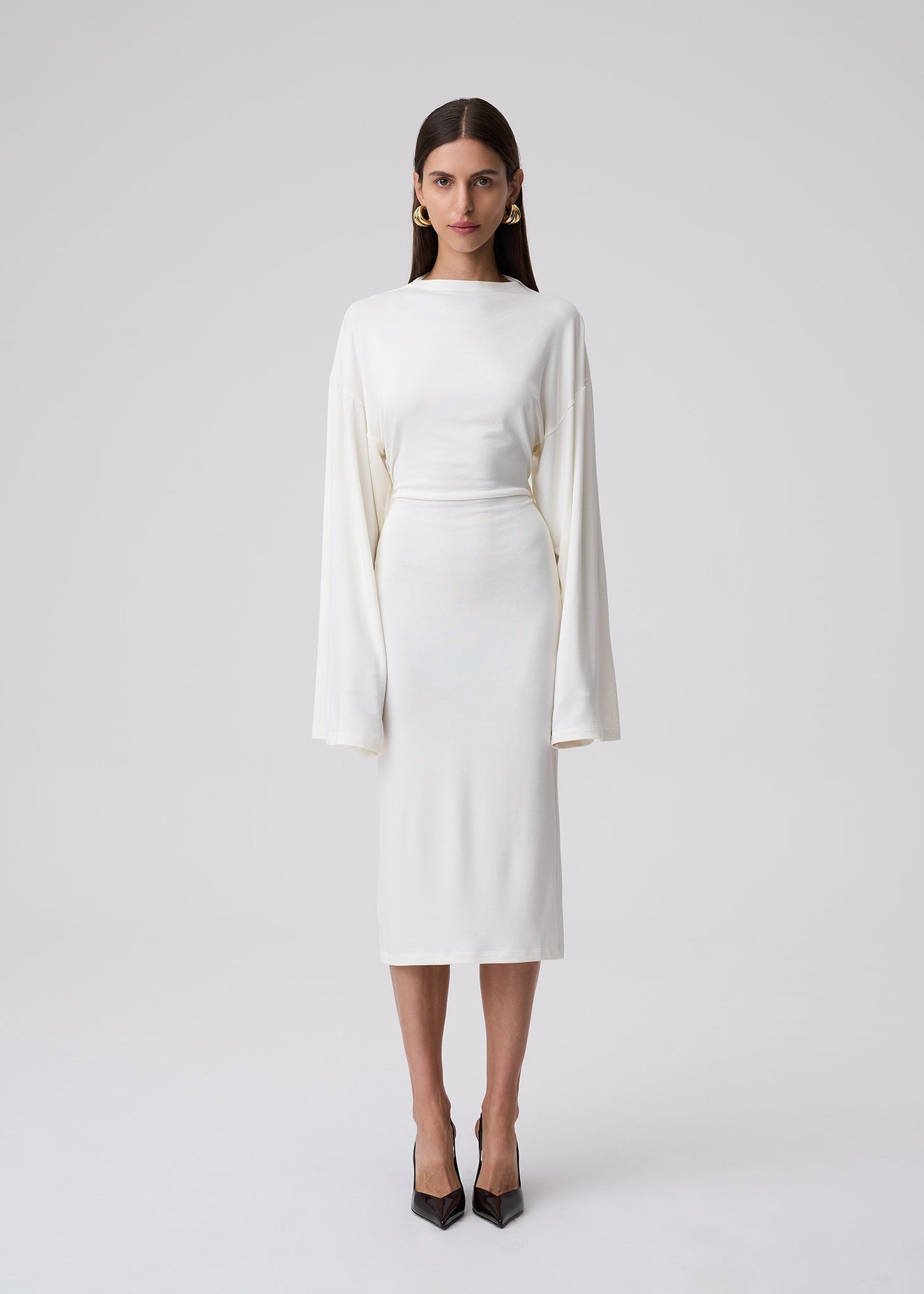 SUKIENKA AURI BACKLESS ECRU LECOLLET