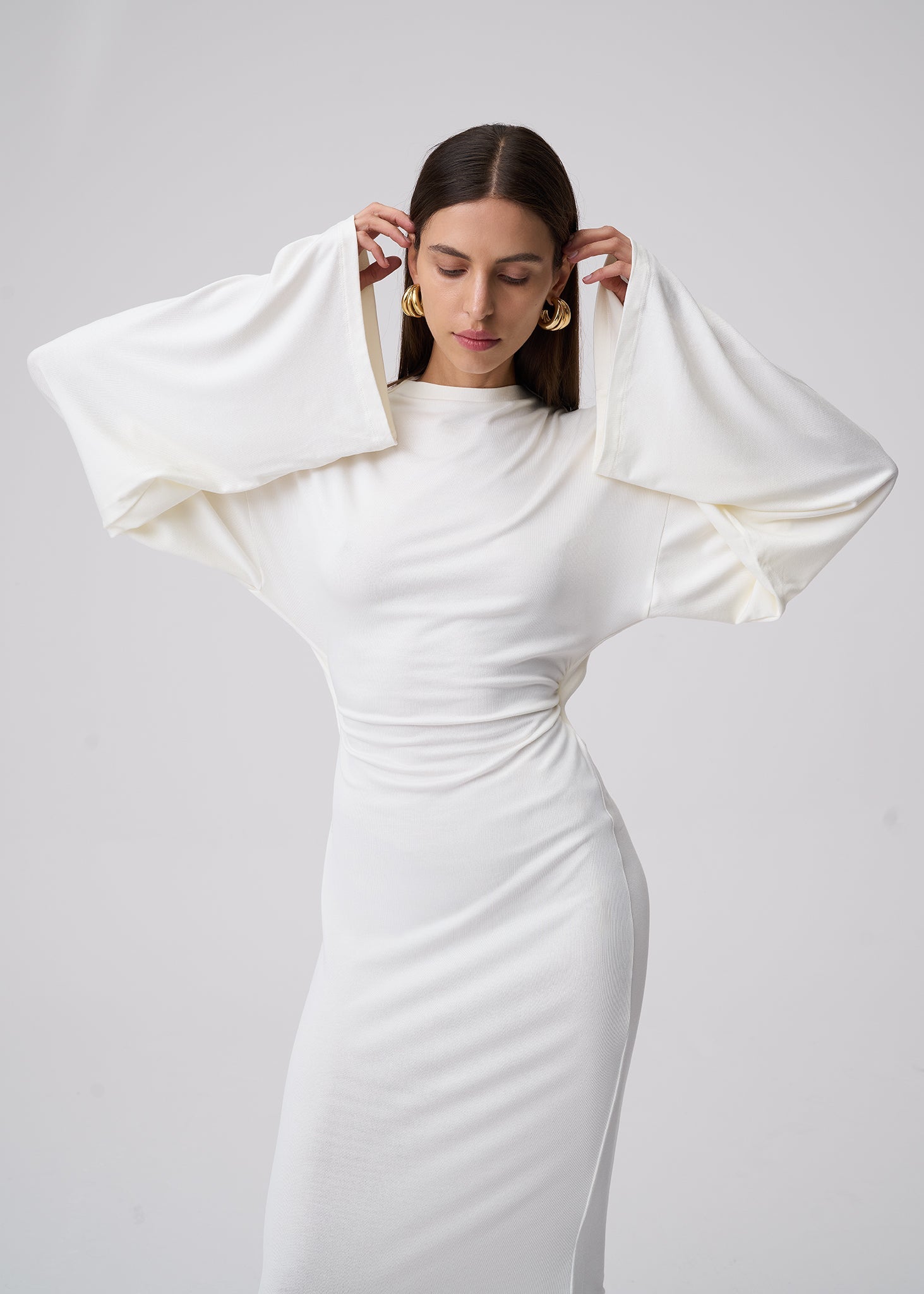 SUKIENKA AURI BACKLESS ECRU LECOLLET