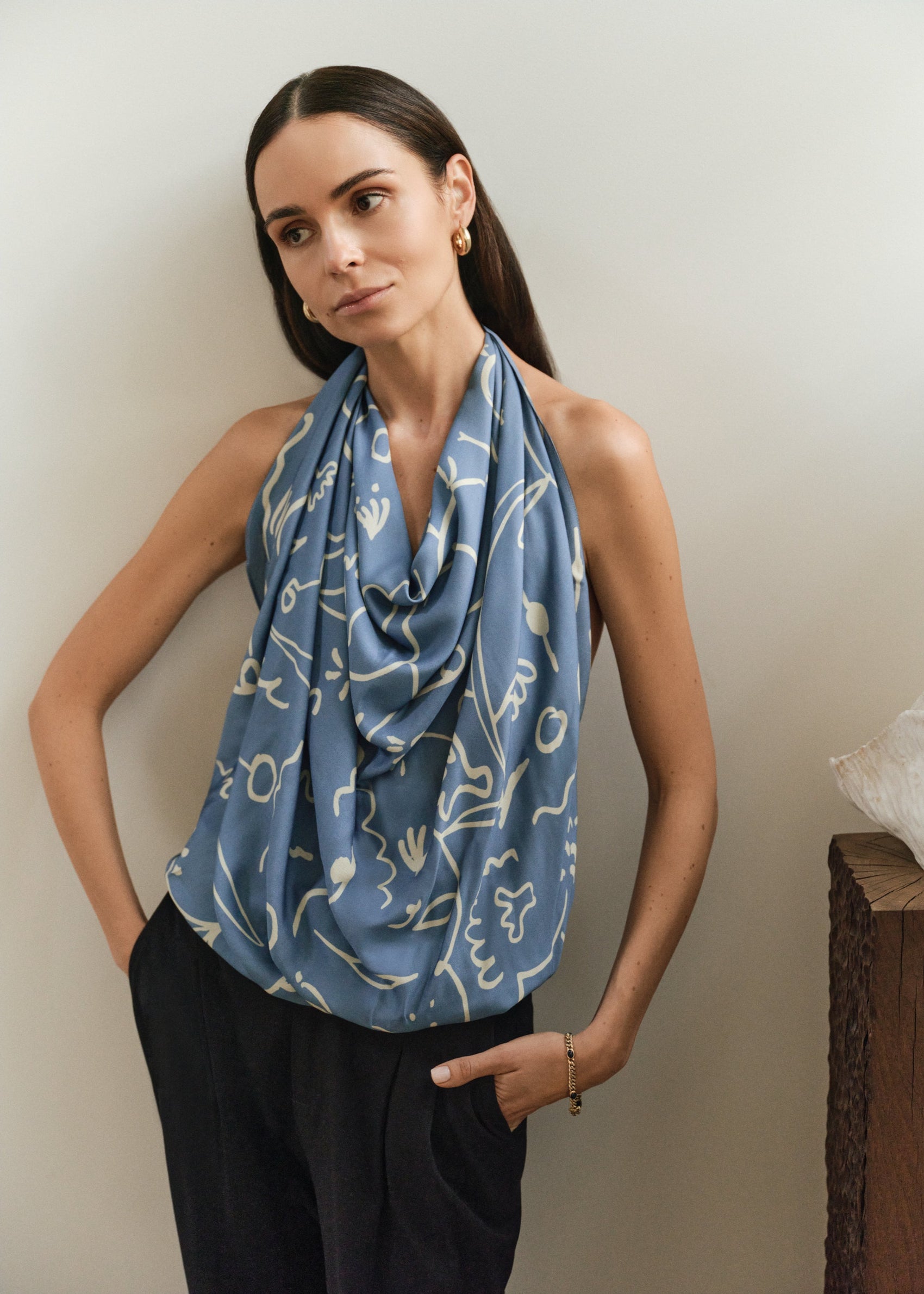 CHUSTA ANOUSHKA BLUE LECOLLET