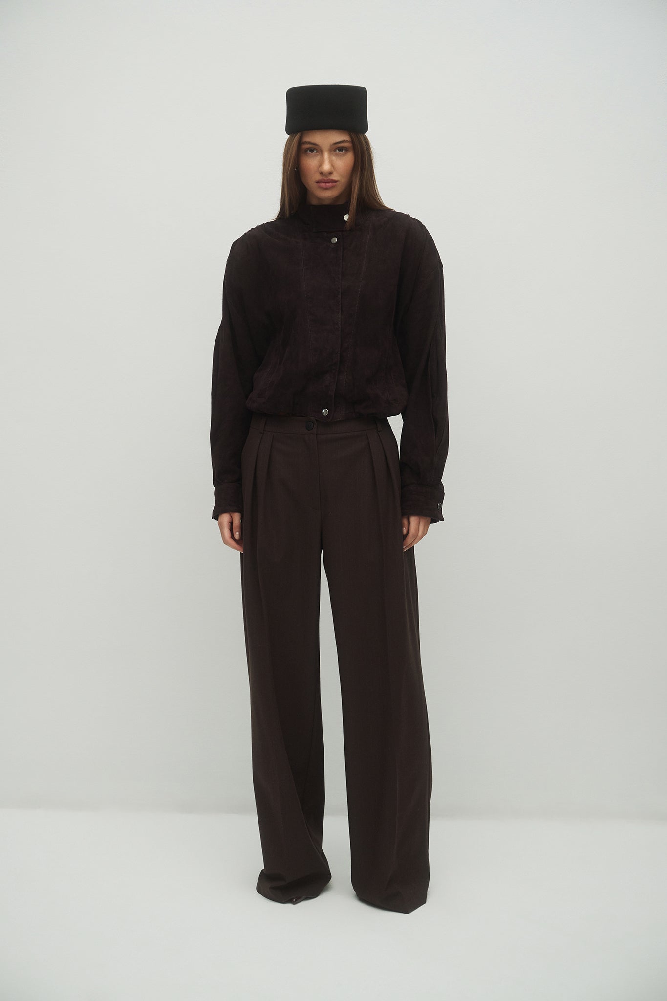 KURTKA ORLANDO BROWN SUEDE LECOLLET