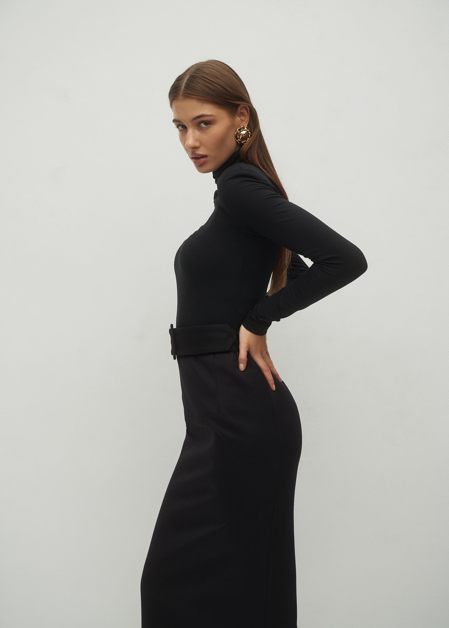 SPÓDNICA SORBONA BLACK LECOLLET