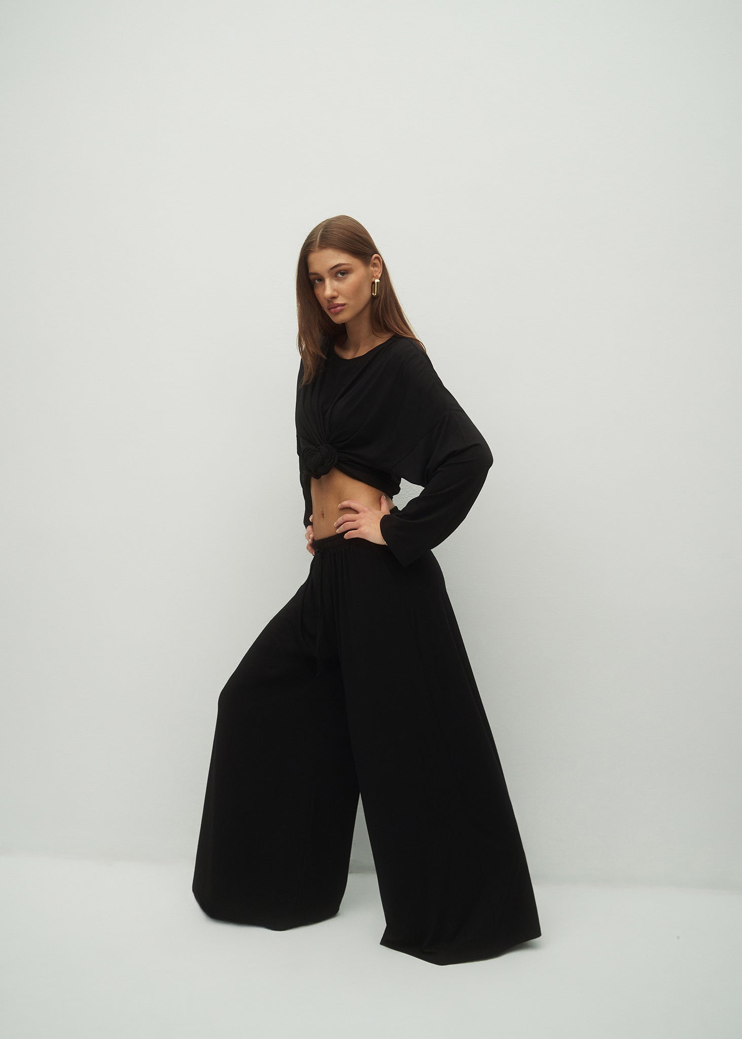 SPODNIE TONIA BAMBOO BLACK LECOLLET