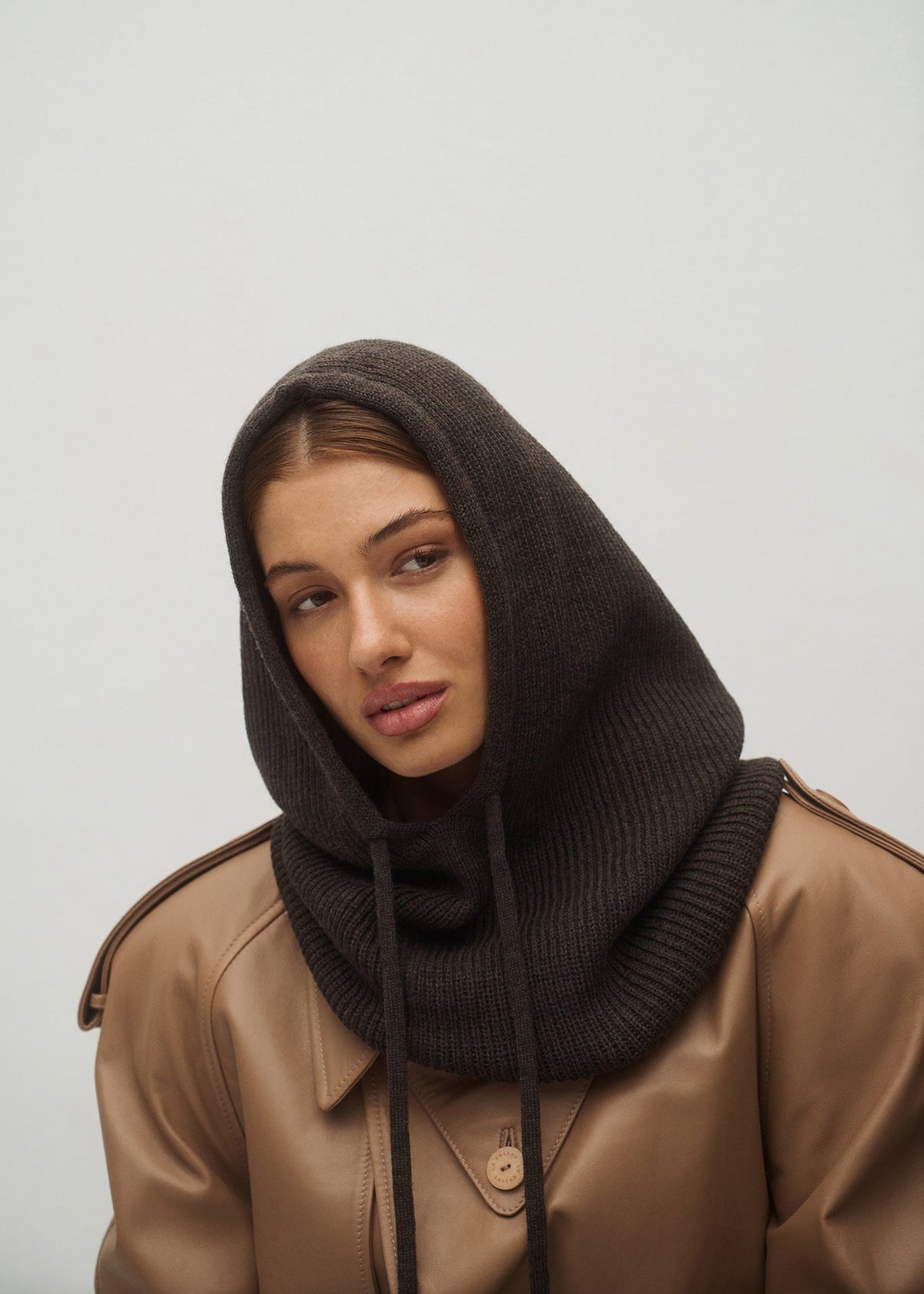 BALAKLAVA MERINO BROWN LECOLLET