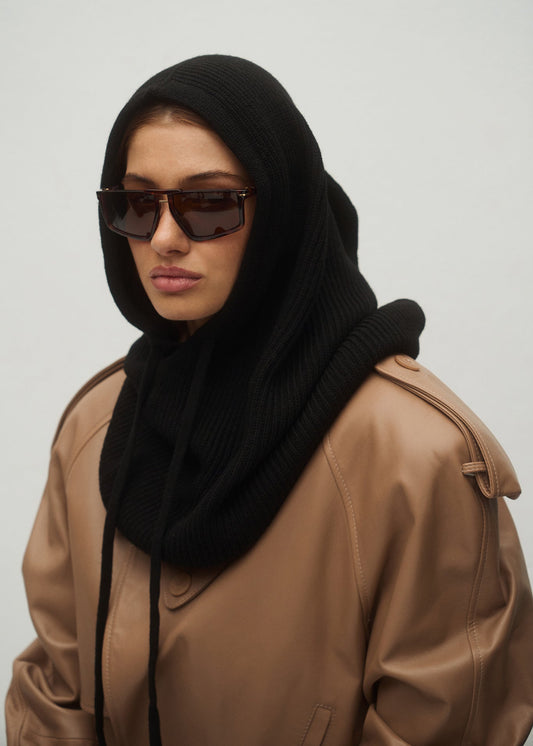 BALAKLAVA MERINO BLACK LECOLLET