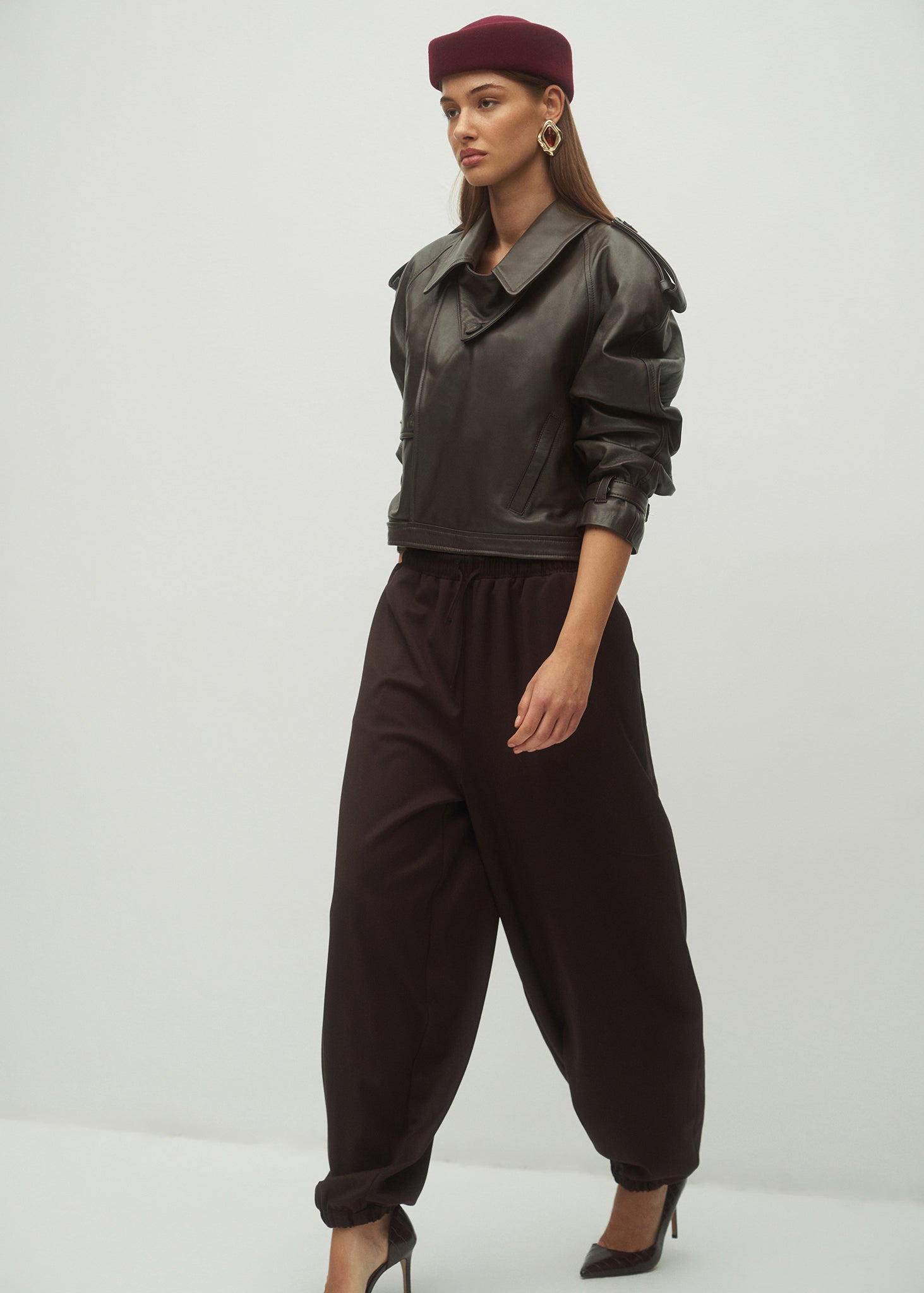 SPODNIE JASMIN BROWN LECOLLET