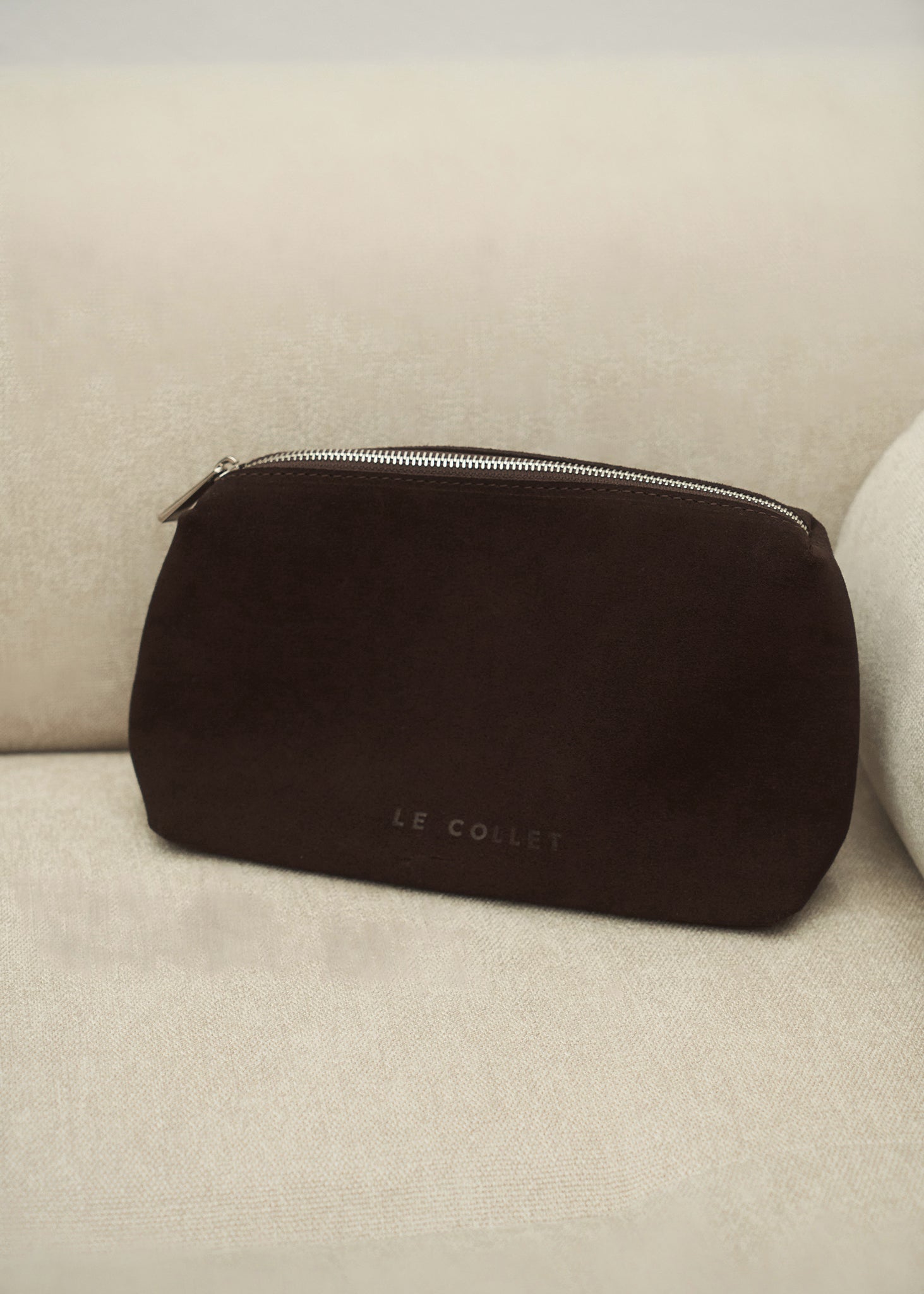 COCOA POUCH SUEDE LECOLLET