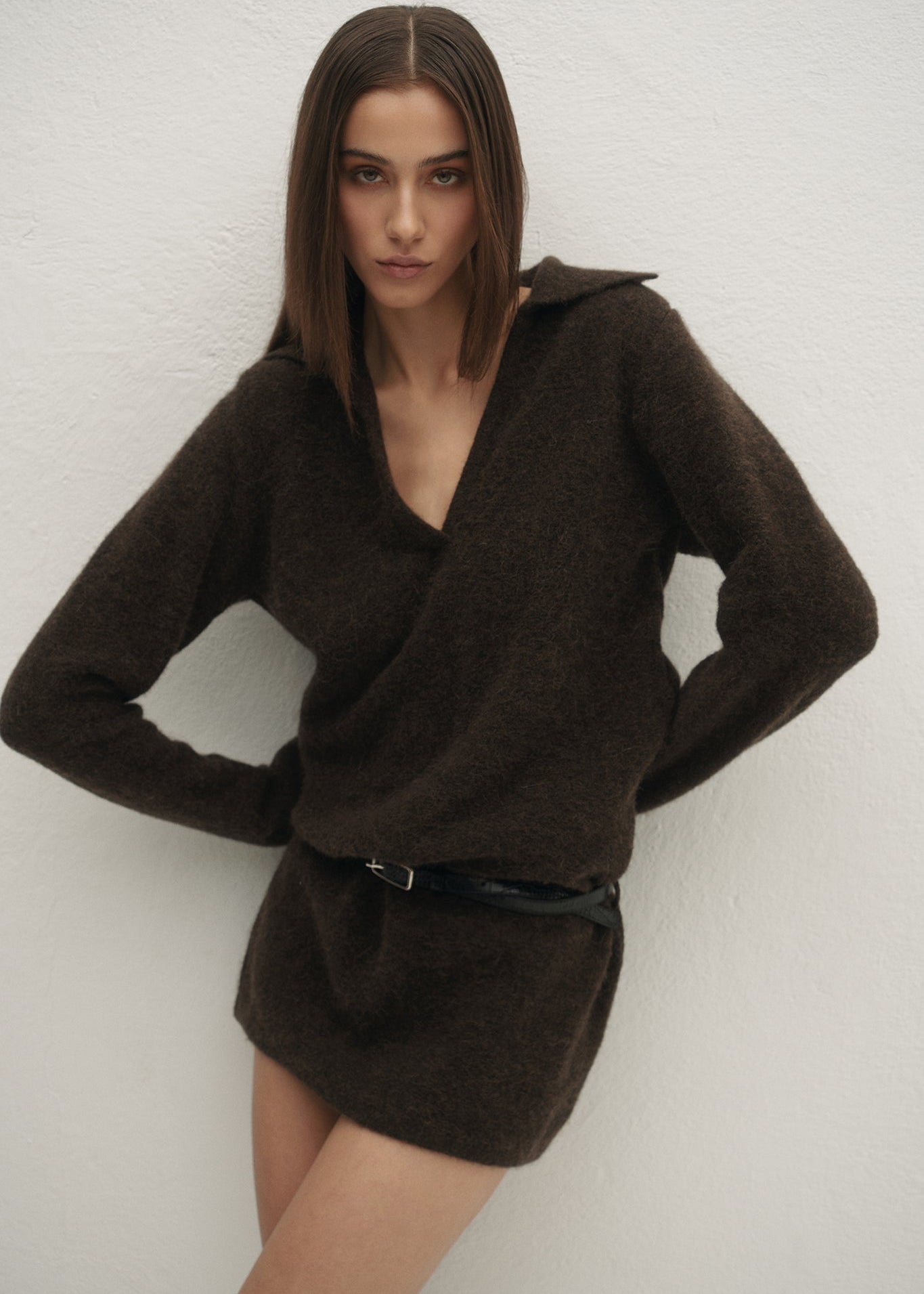 SUKIENKA MELORA BROWN LECOLLET