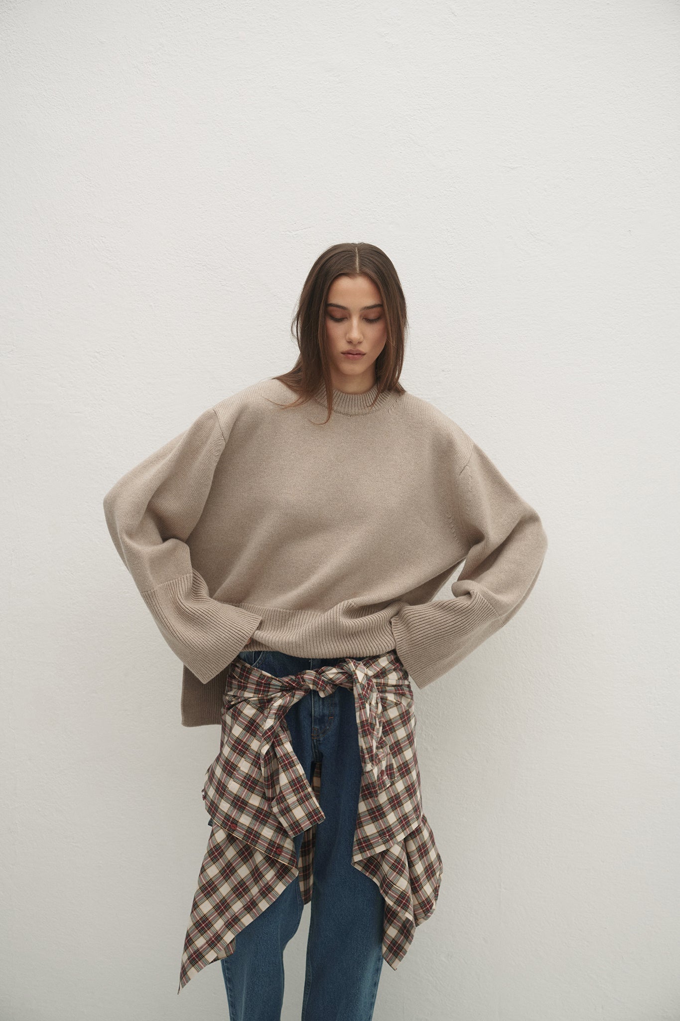 SWETER ELWEN TAUPE LECOLLET