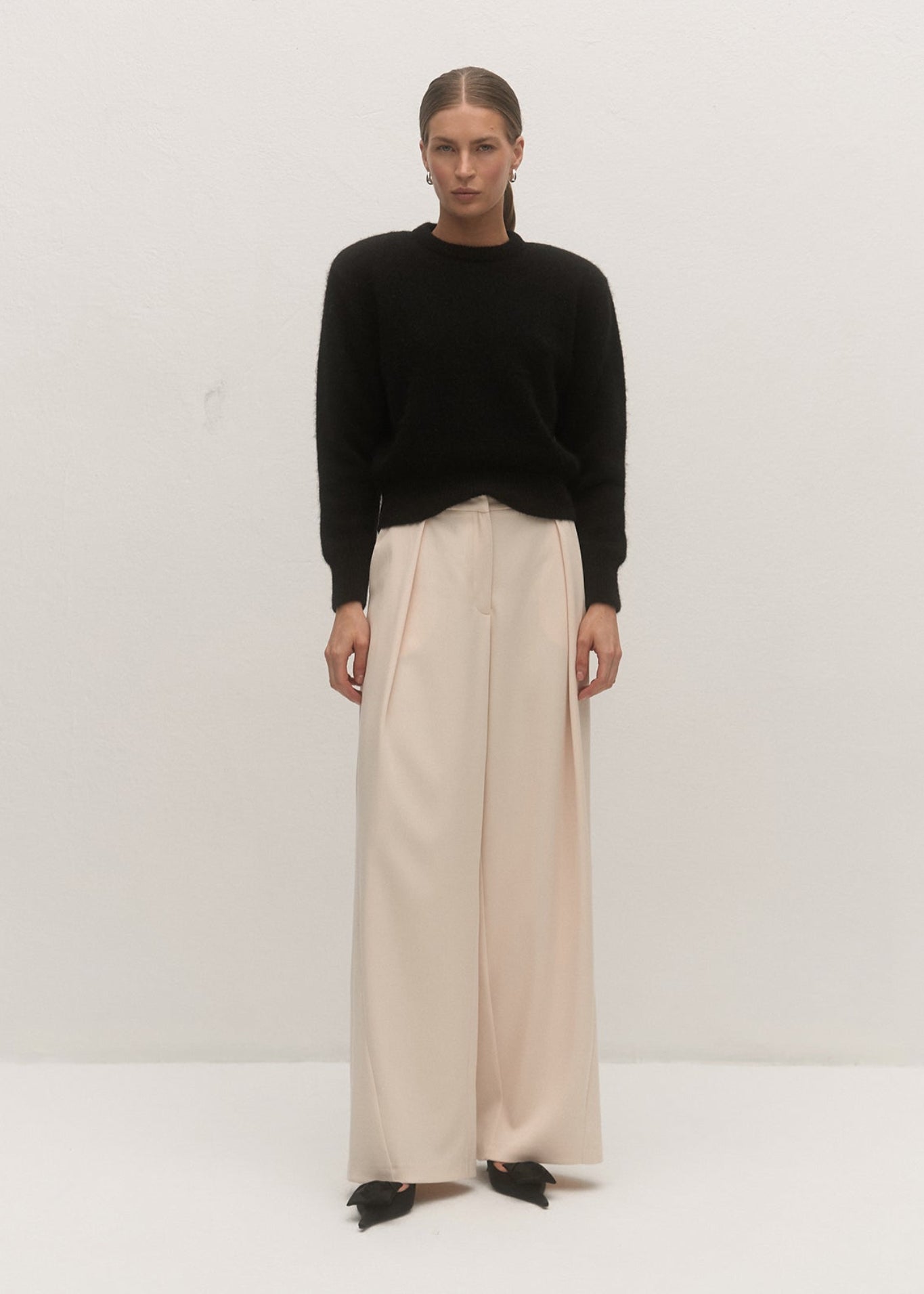 SPODNIE SUZANNE ECRU LECOLLET