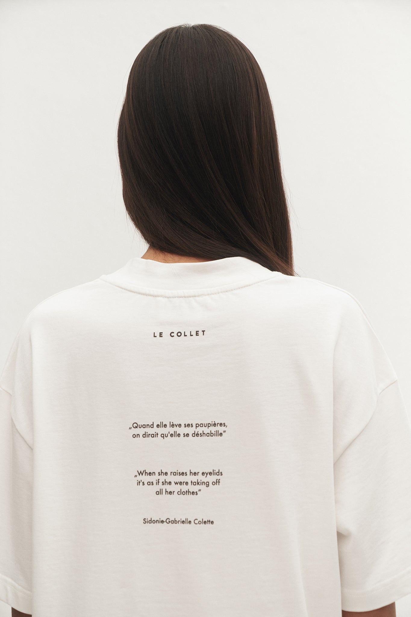 T-SHIRT GABRIELLE DARK ECRU LECOLLET