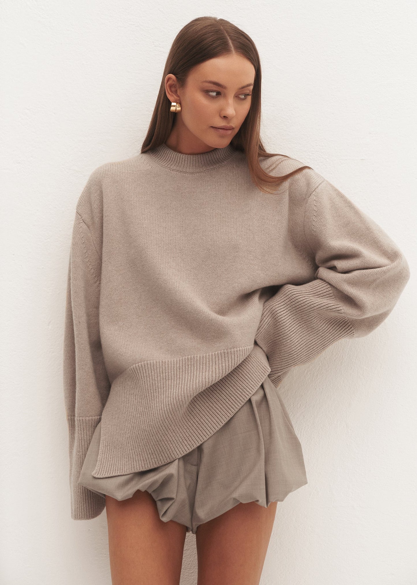 SWETER ELWEN TAUPE LECOLLET
