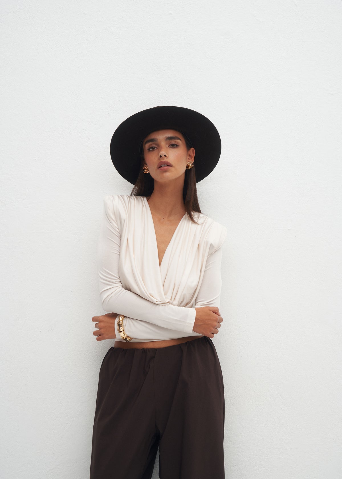 LORIA CREAM BLOUSE
