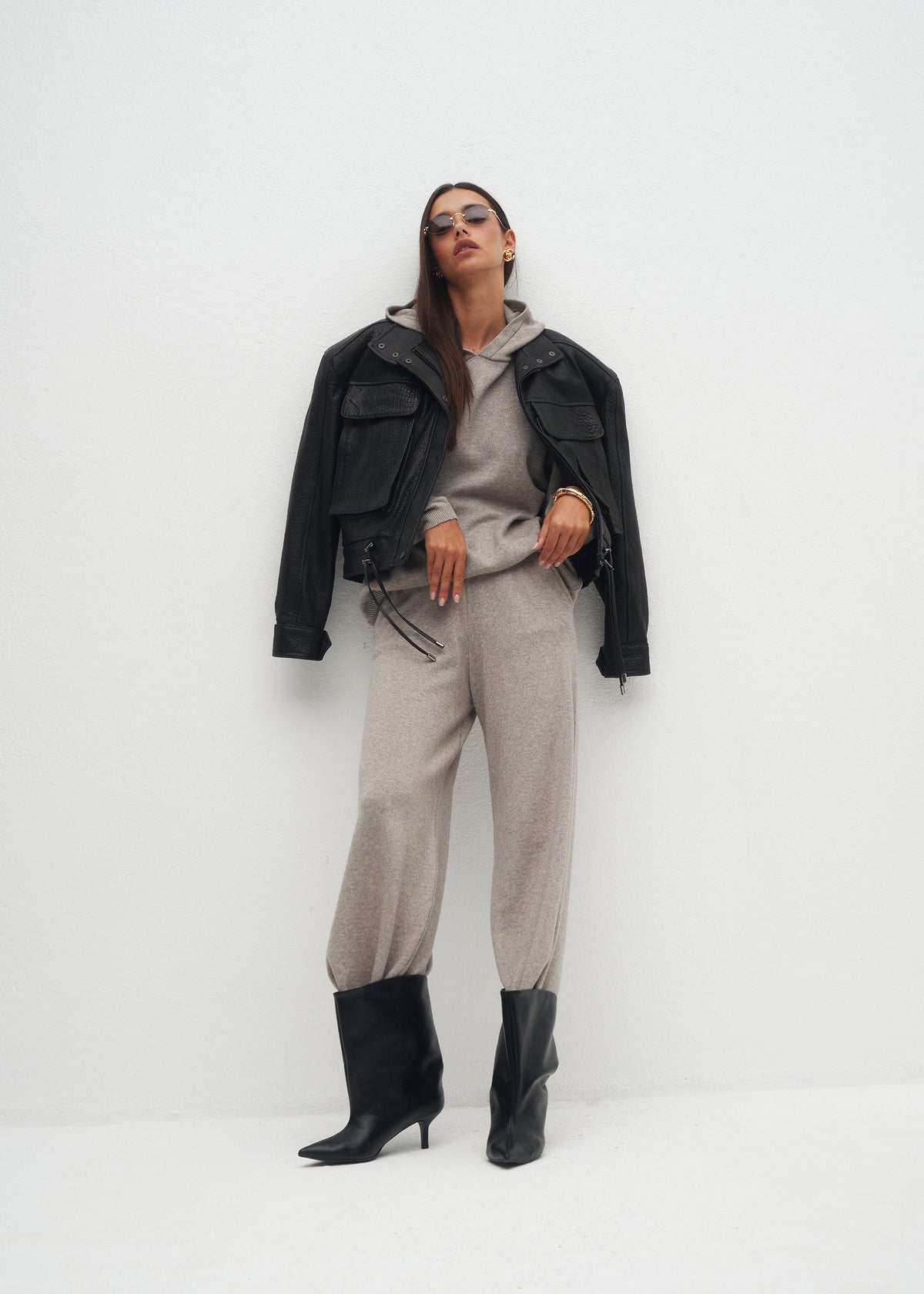SUSA GREY MELANGE SWEATSHIRT