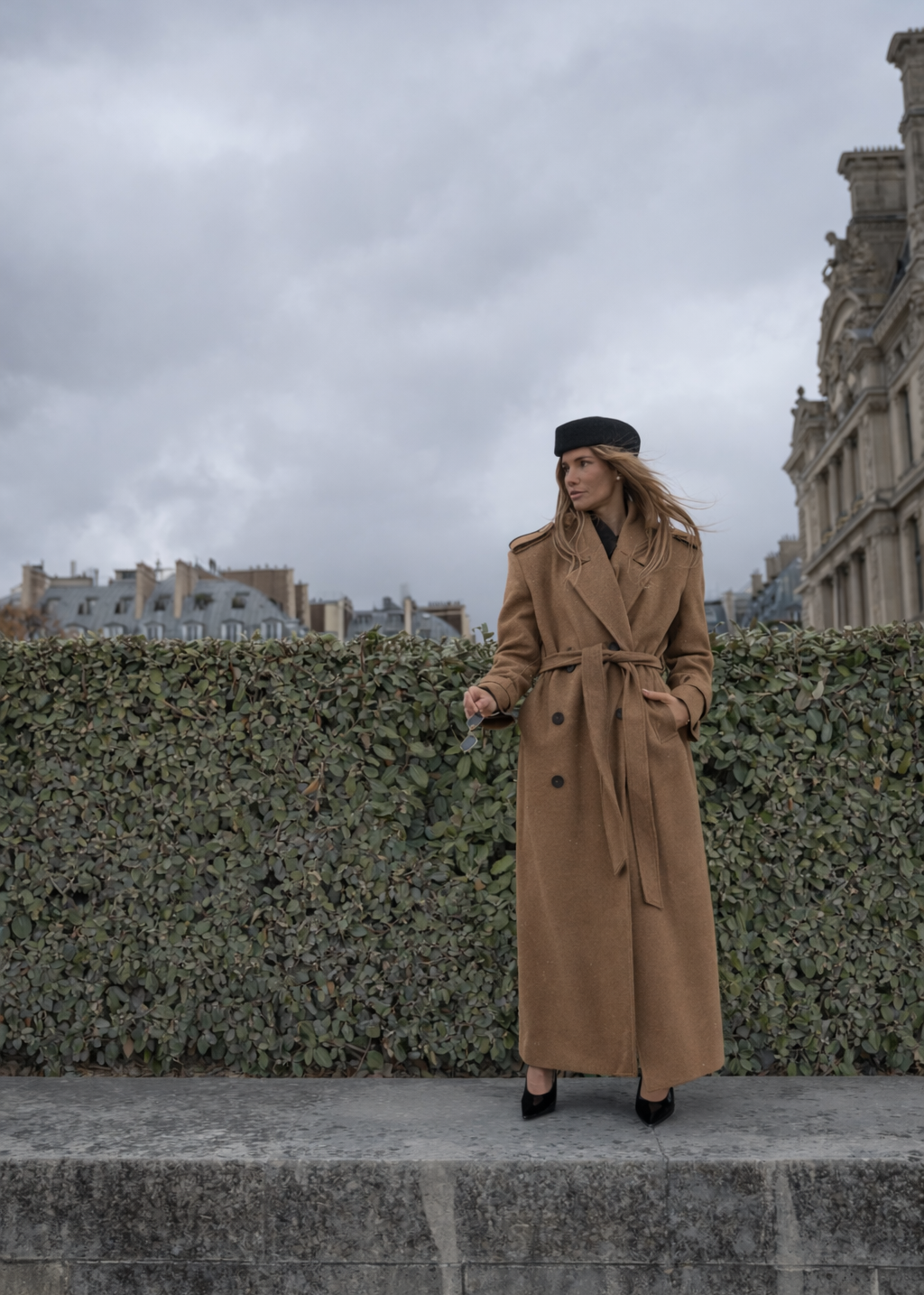 PŁASZCZ SOHO WOOL CAMEL LECOLLET