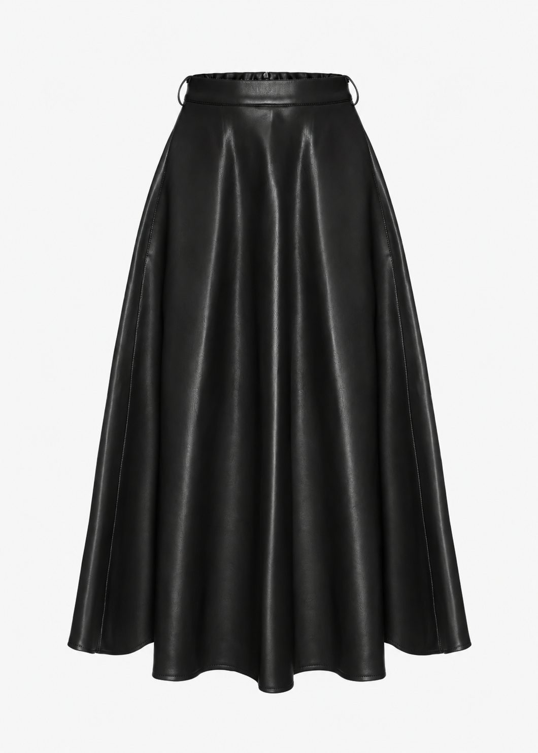 SPÓDNICA MOA FAUX LEATHER BLACK