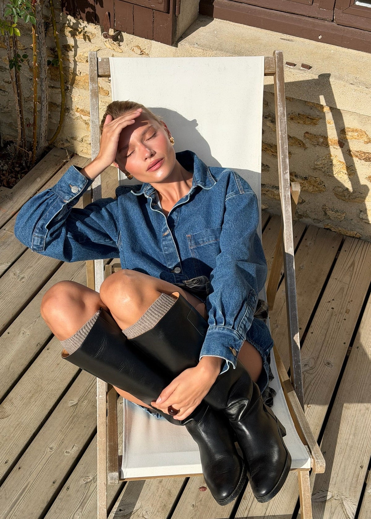 TARDA BLACK RIDING BOOTS