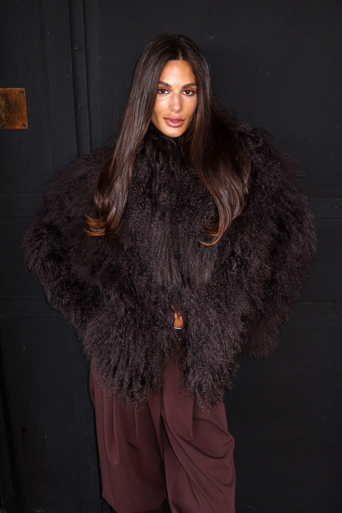 PARIS BROWN SHEEPSKIN