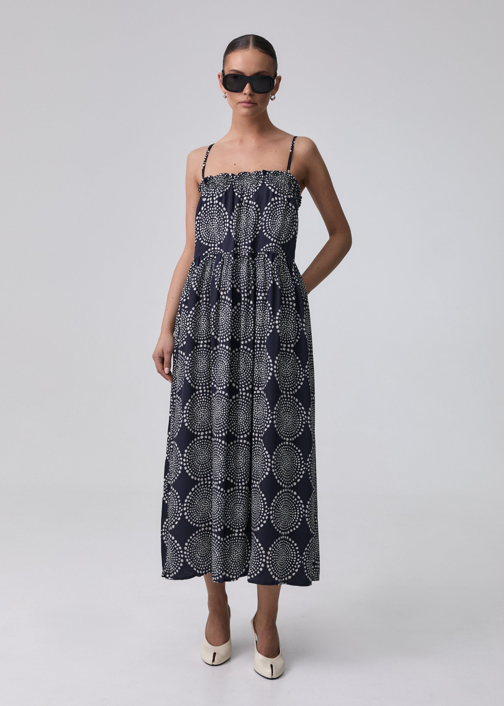 SUKIENKA ANTALYA MANDALA WHITE LECOLLET