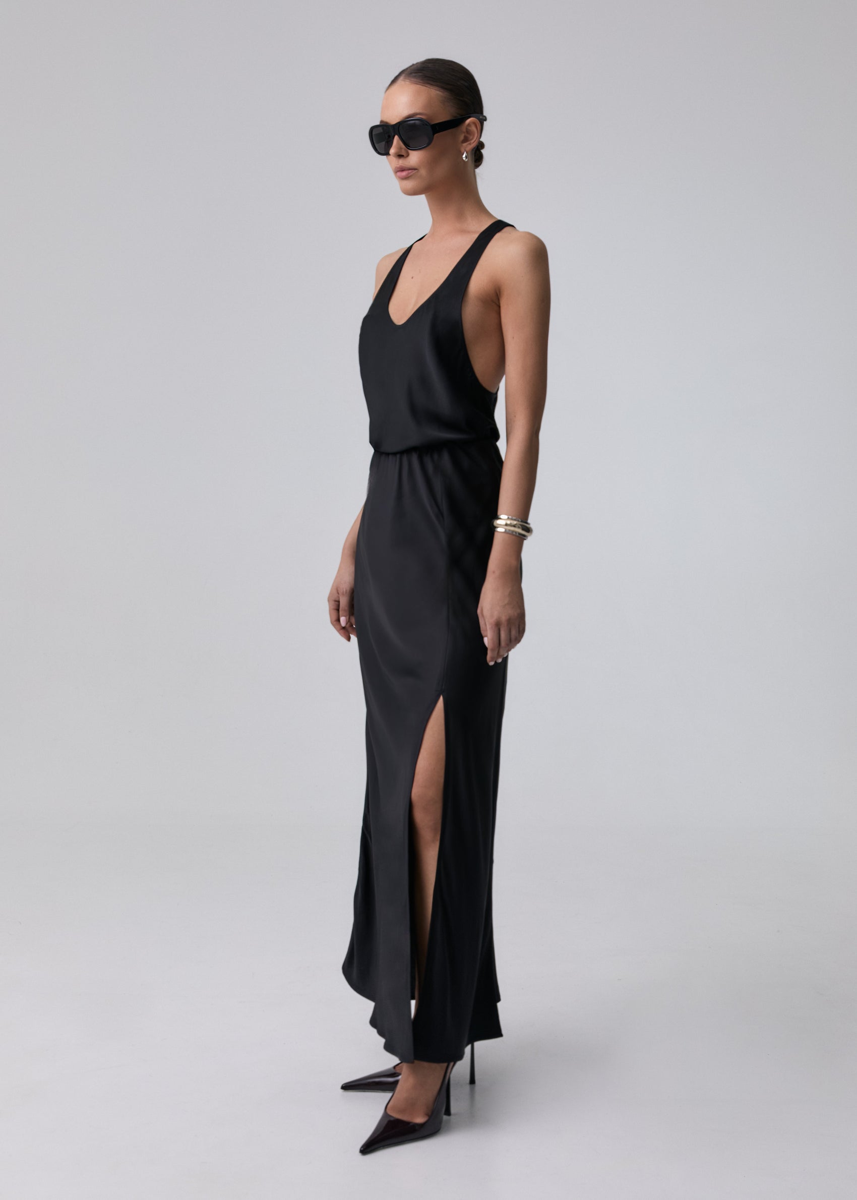 SPÓDNICA ALBANA NEW LONG BLACK LECOLLET