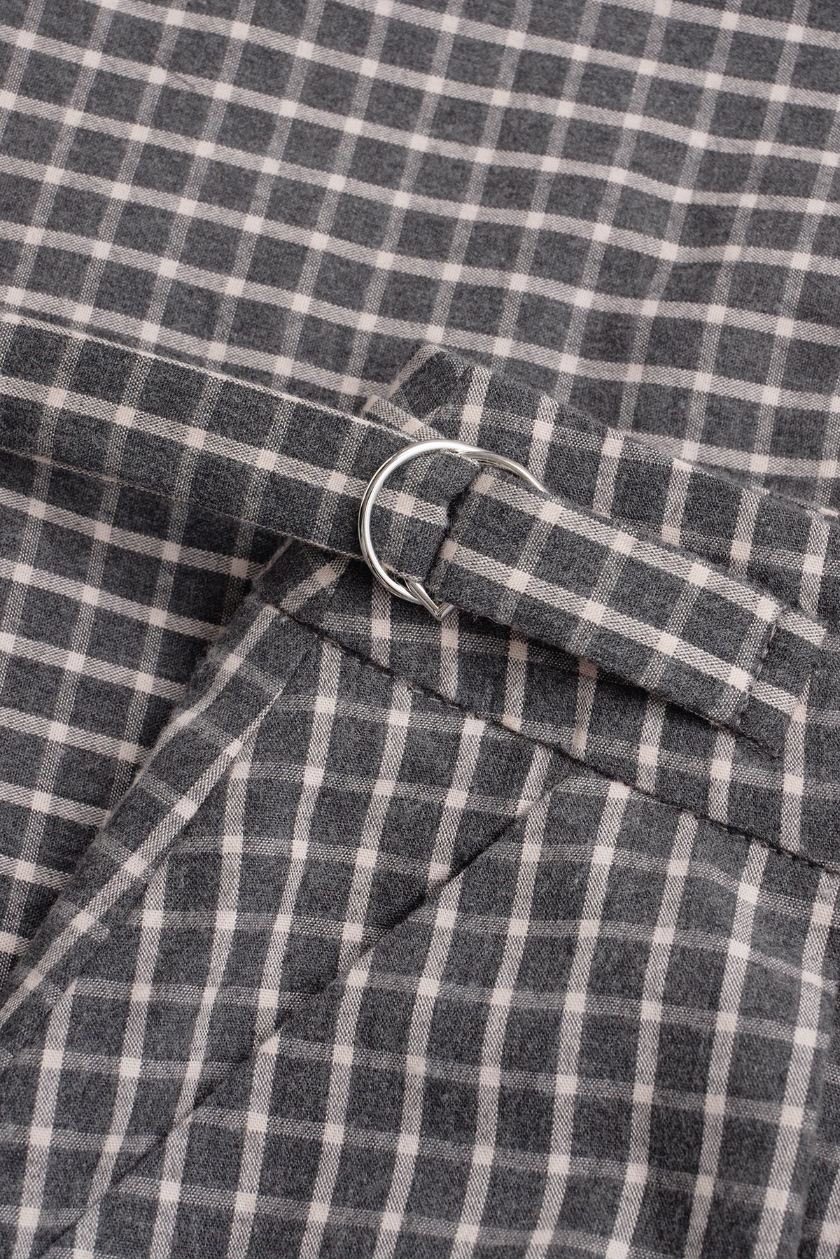 RAVENA GREY CHECKS SHORTS