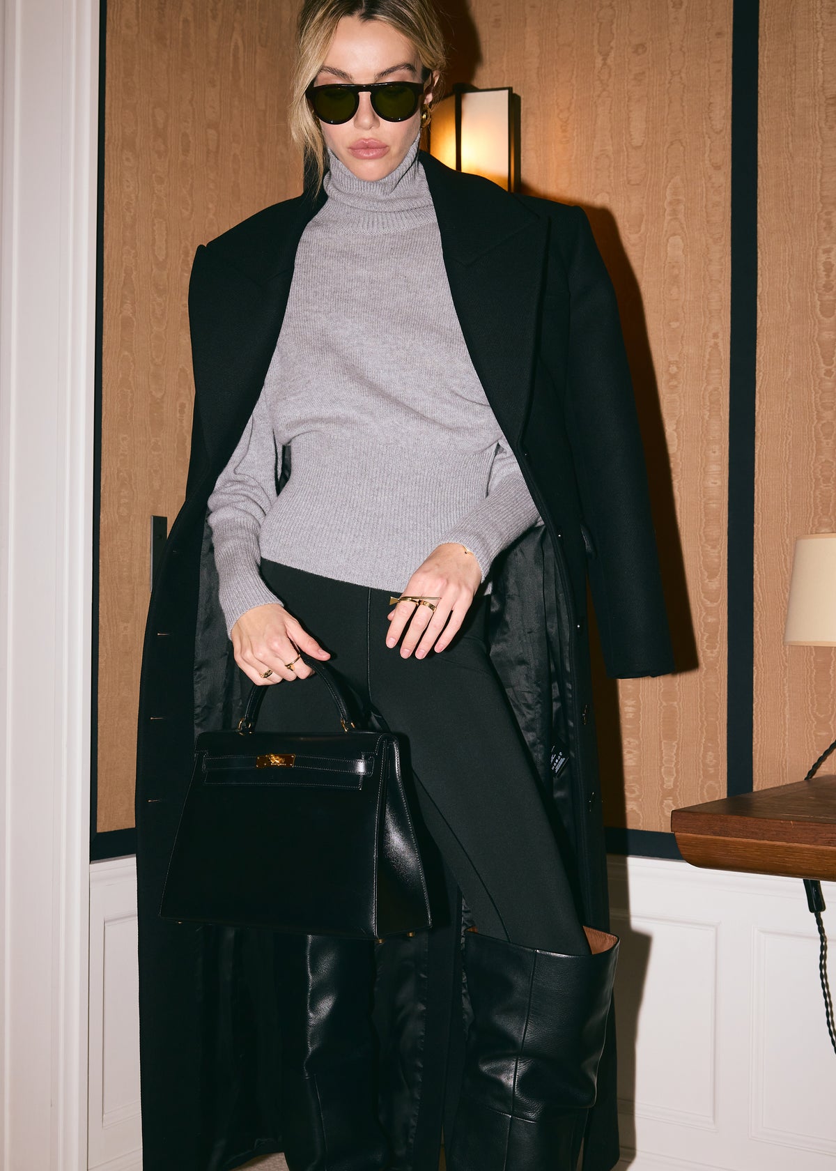 ESME TURTLENECK LIGHT GREY  