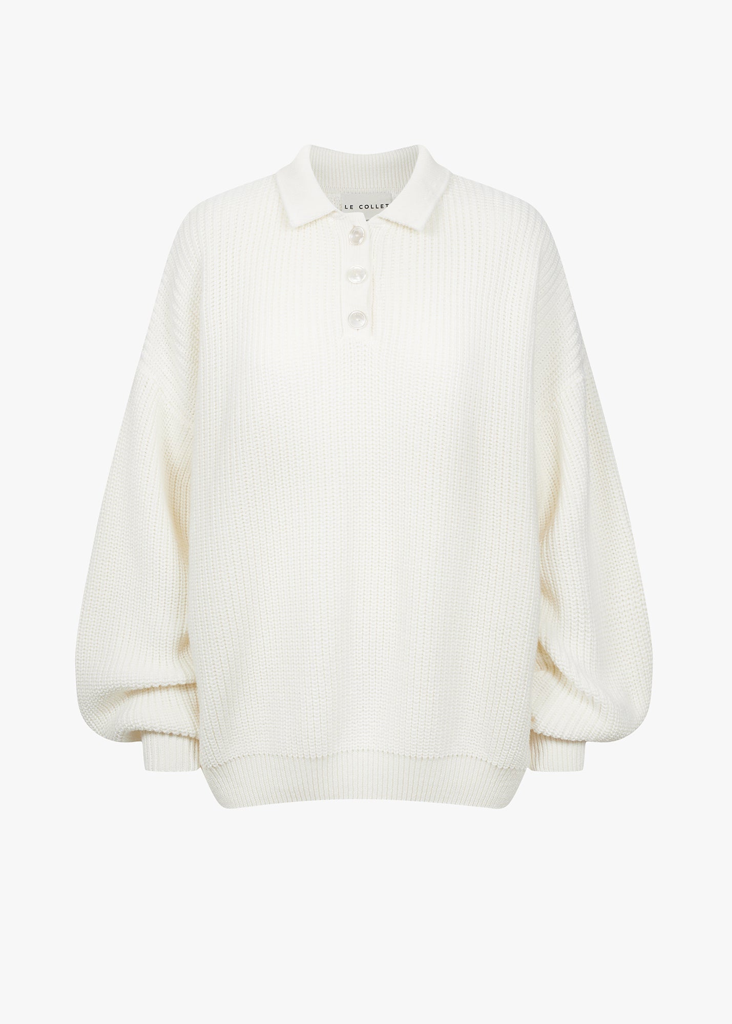 SWETER POLO ZURI ECRU LECOLLET