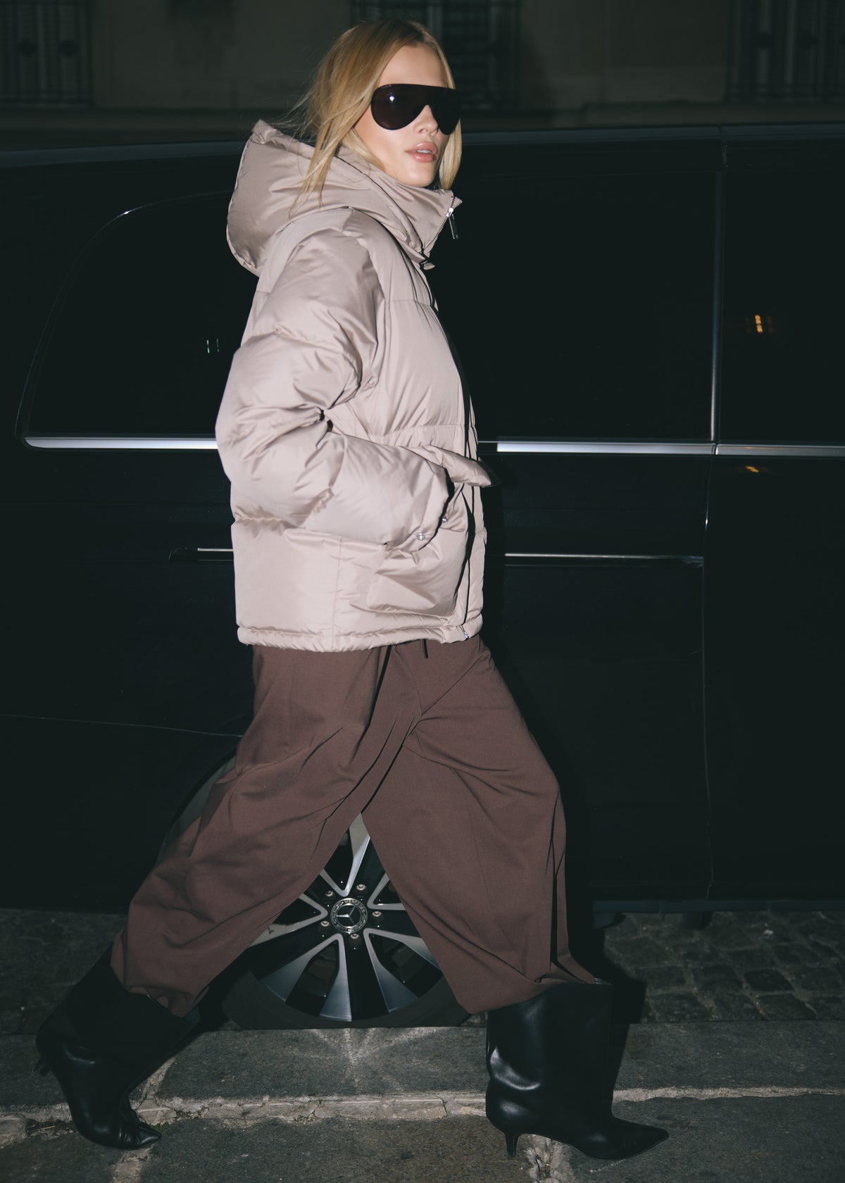 BORMIO HOODED TAUPE JACKET