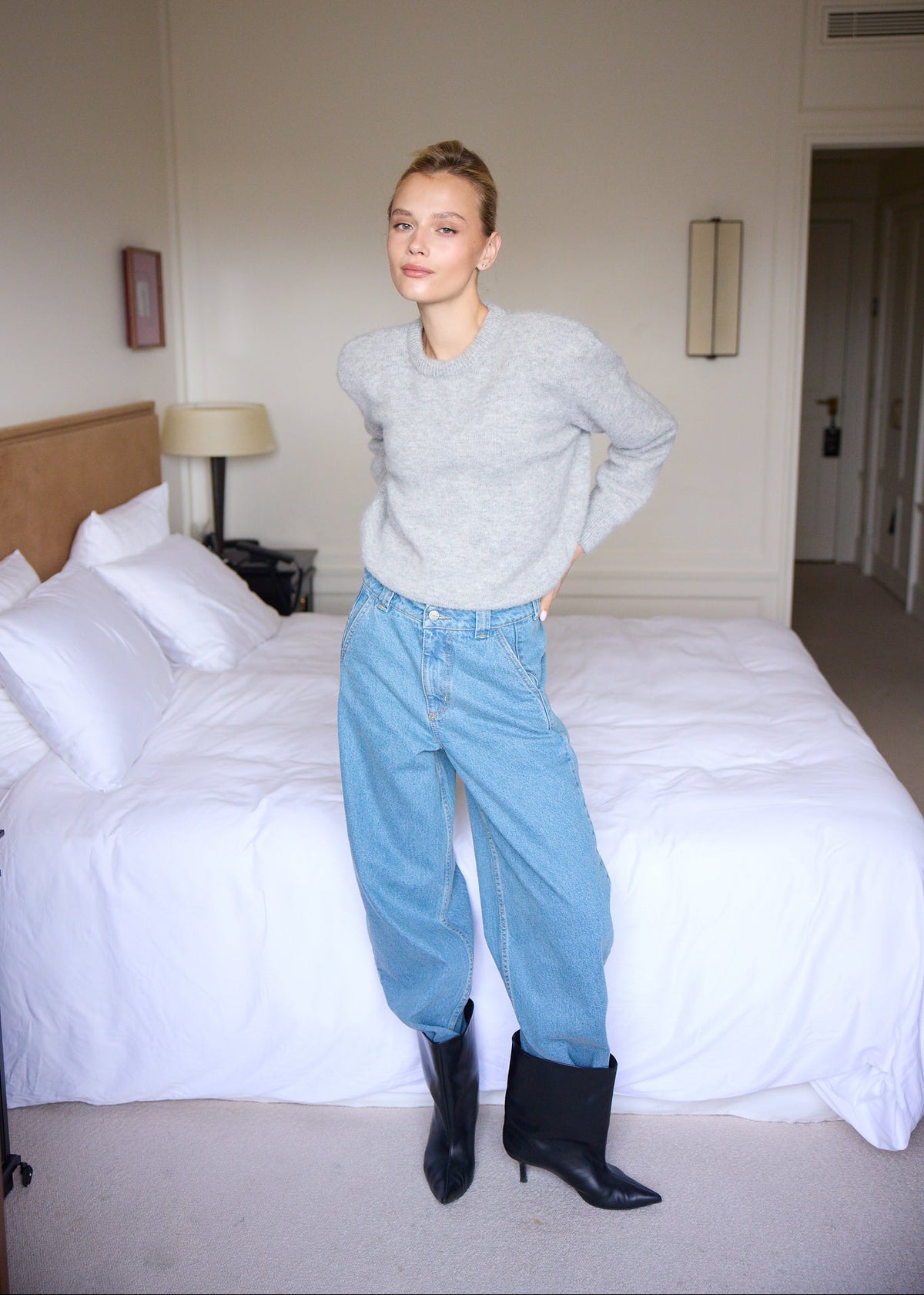 SWETER ALIA ALPACA GREY