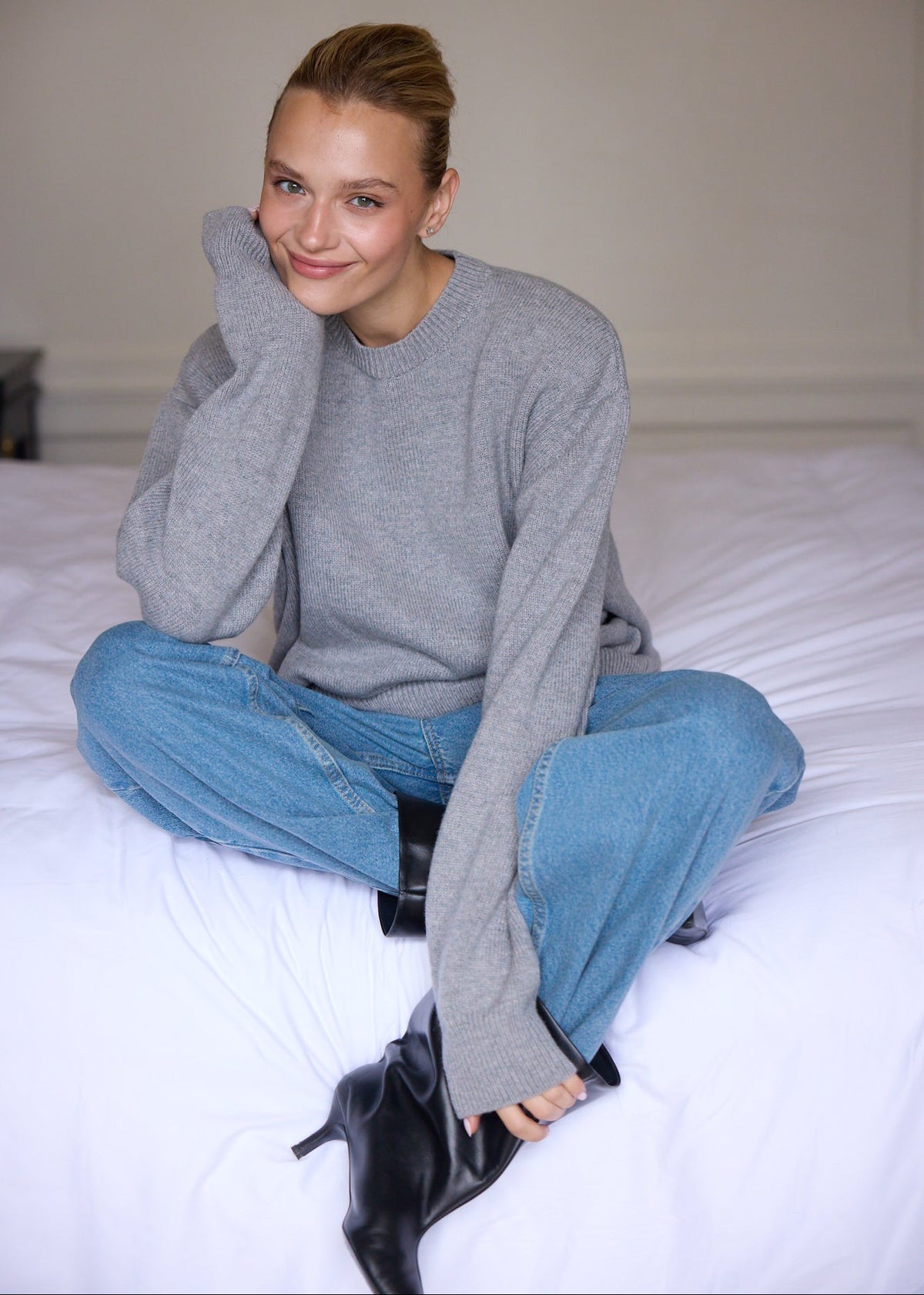 SWETER CECILIA LIGHT GREY