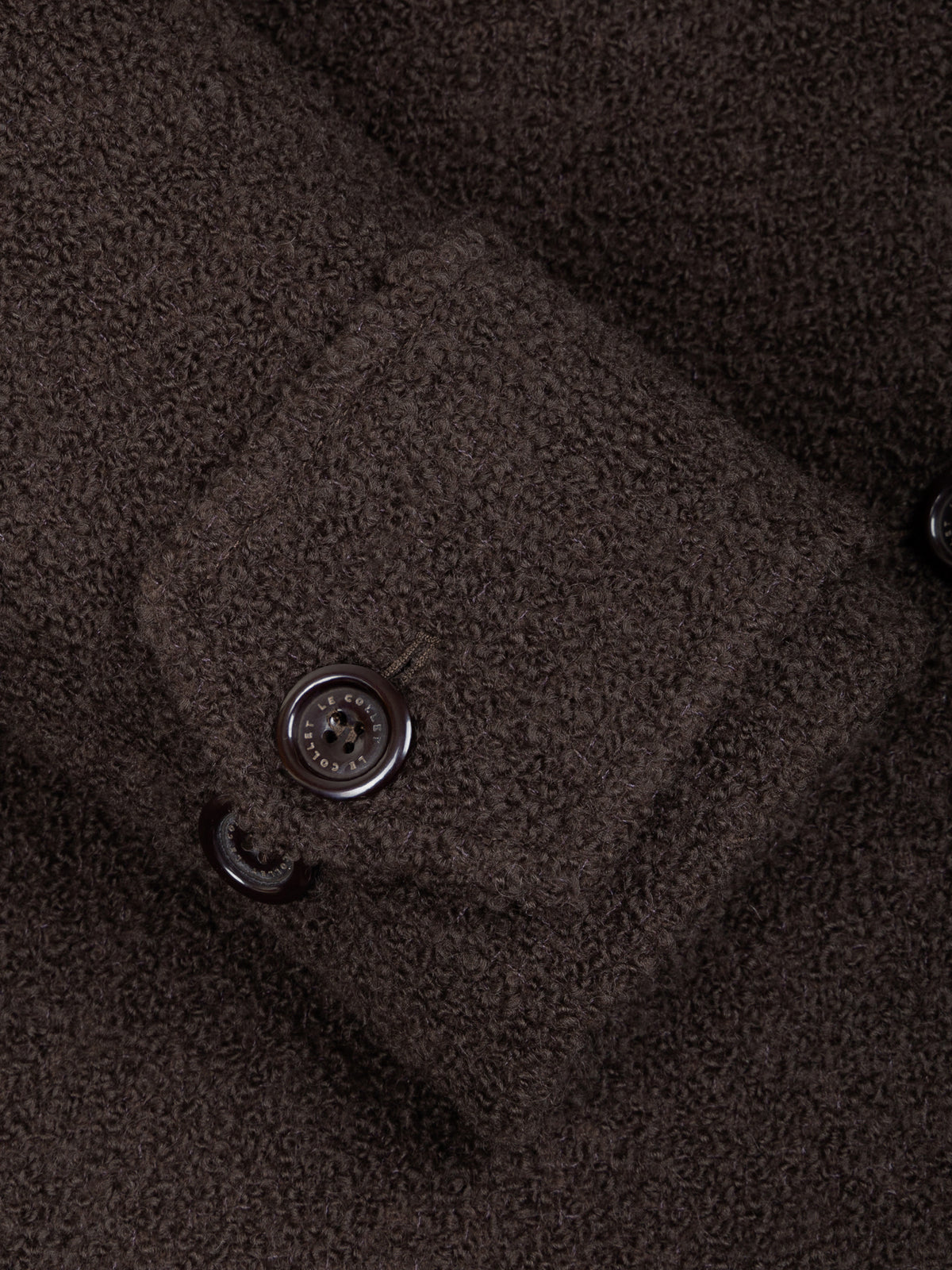 KURTKA IRMIN WOOL BOUCLE BROWN
