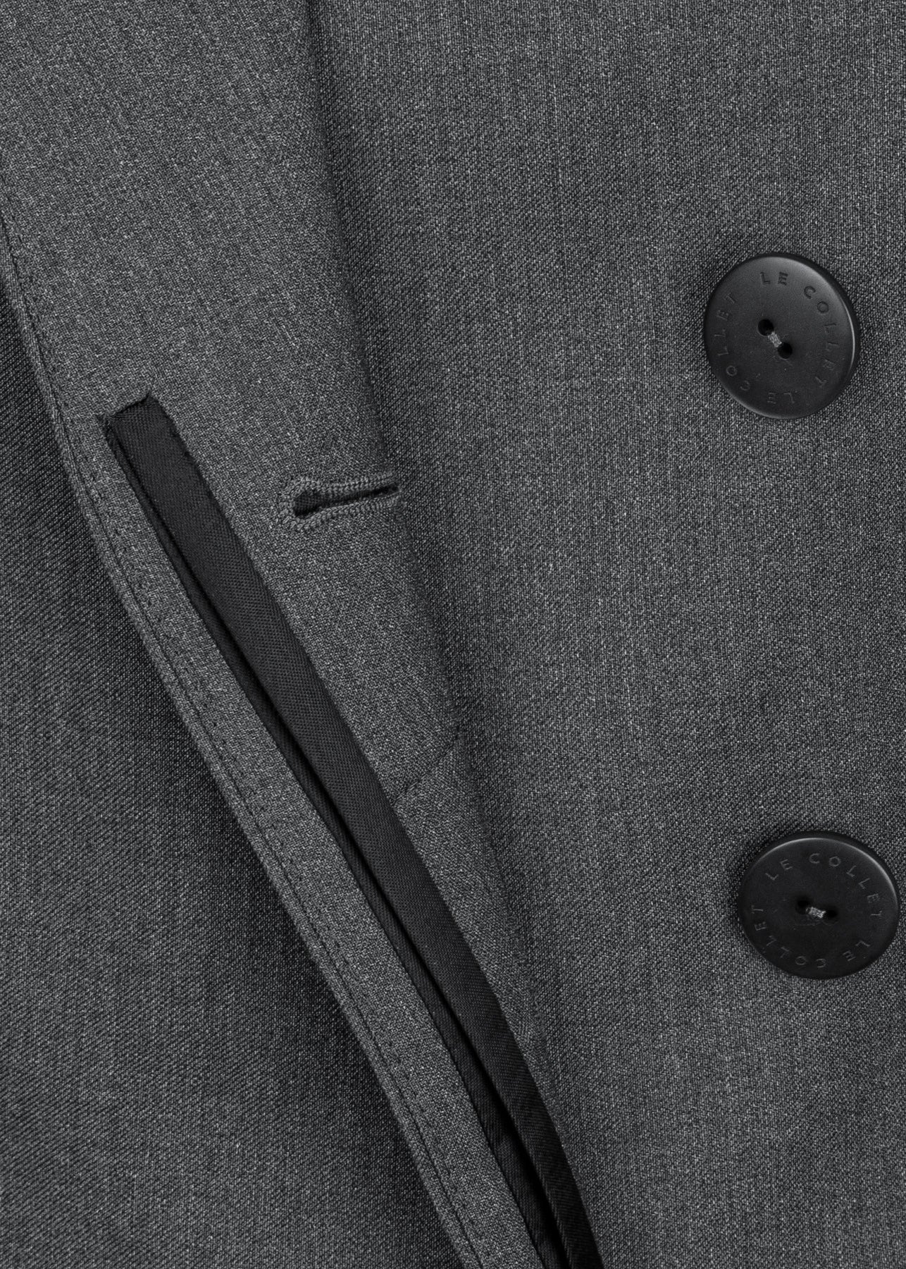 MARYNARKA ALICE WOOL GREY LECOLLET