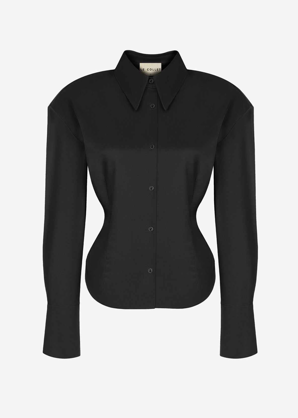 PADDED SHIRT AURELIA BLACK