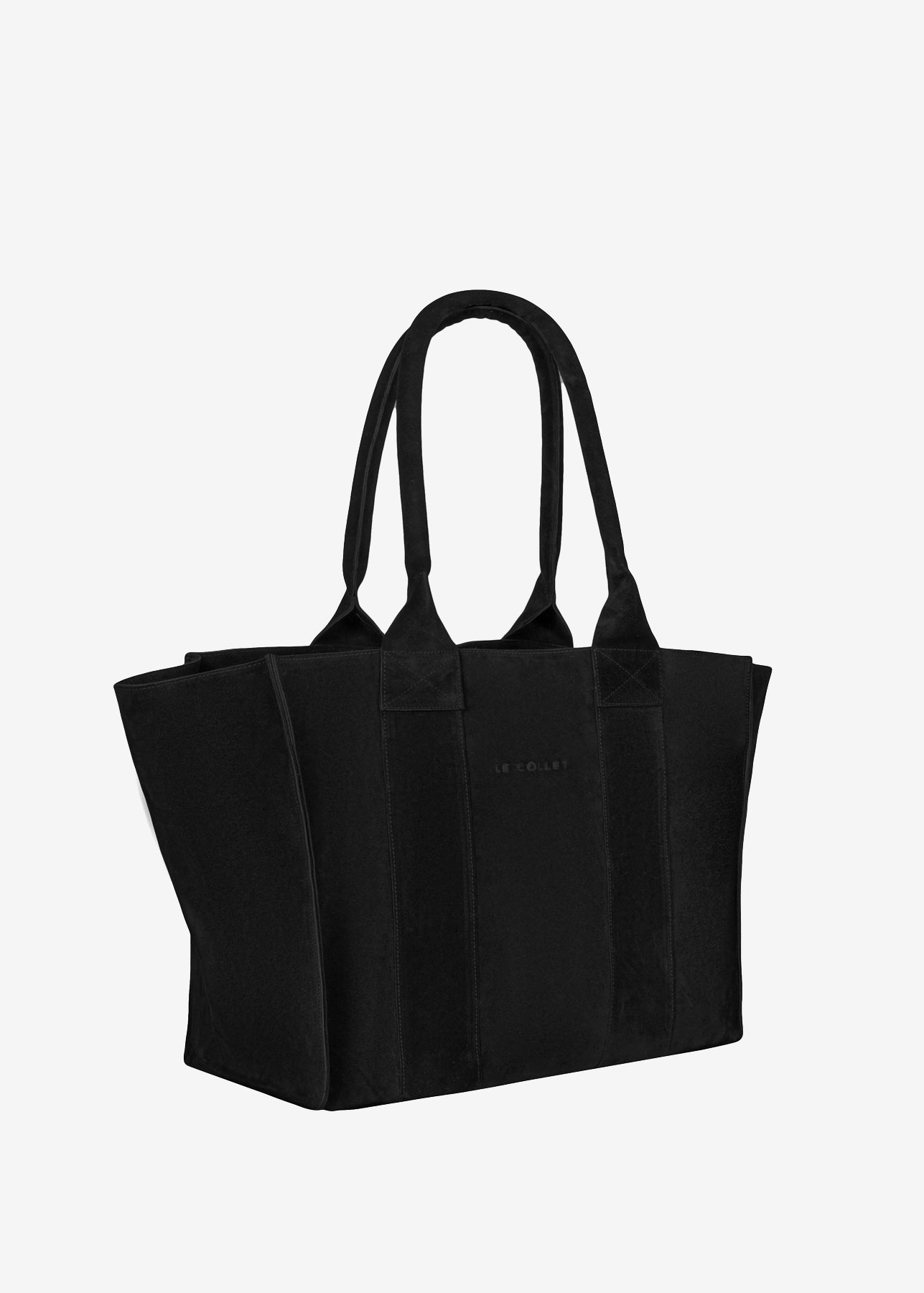 THE BIG BAG BLACK SUEDE LECOLLET