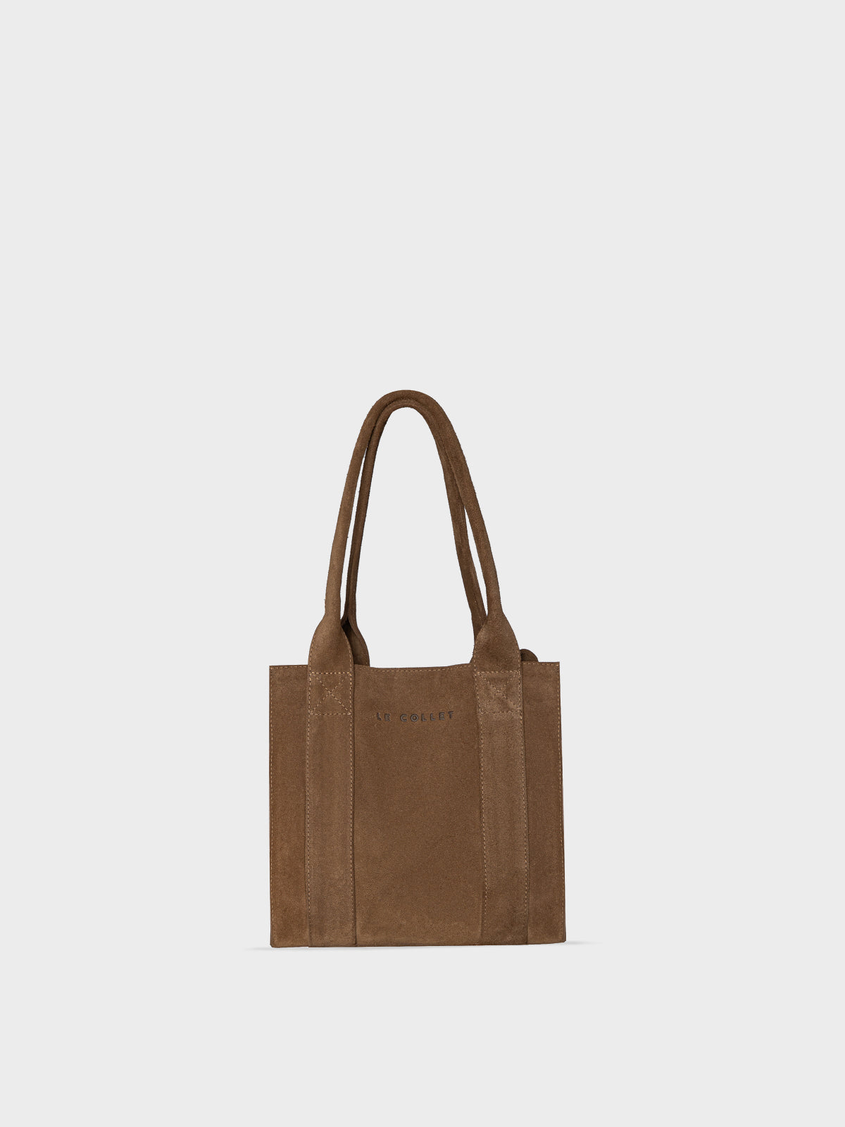 THE SMALL BAG BROWN SUEDE LECOLLET