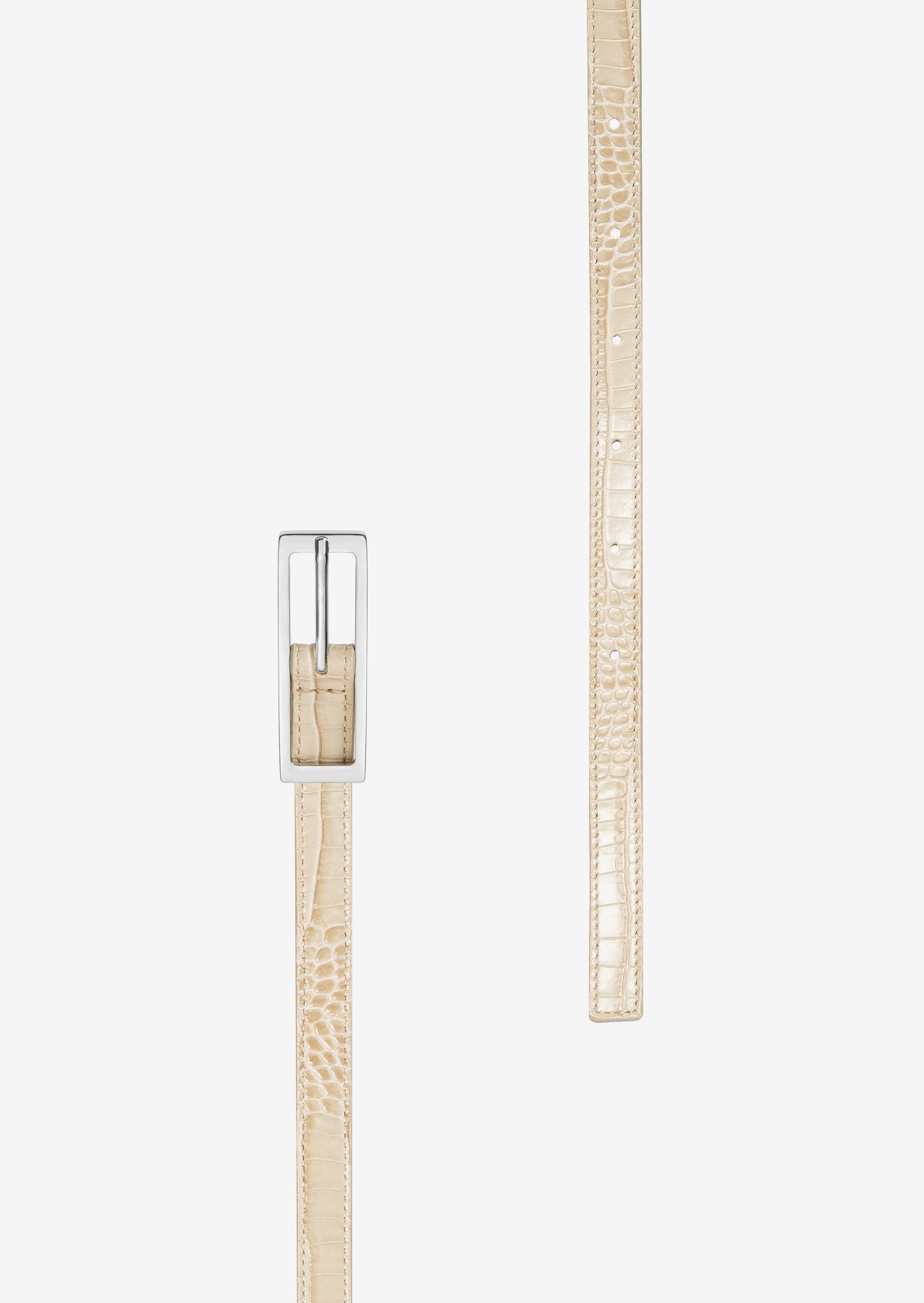 PASEK SKÓRZANY EDITH ECRU LECOLLET