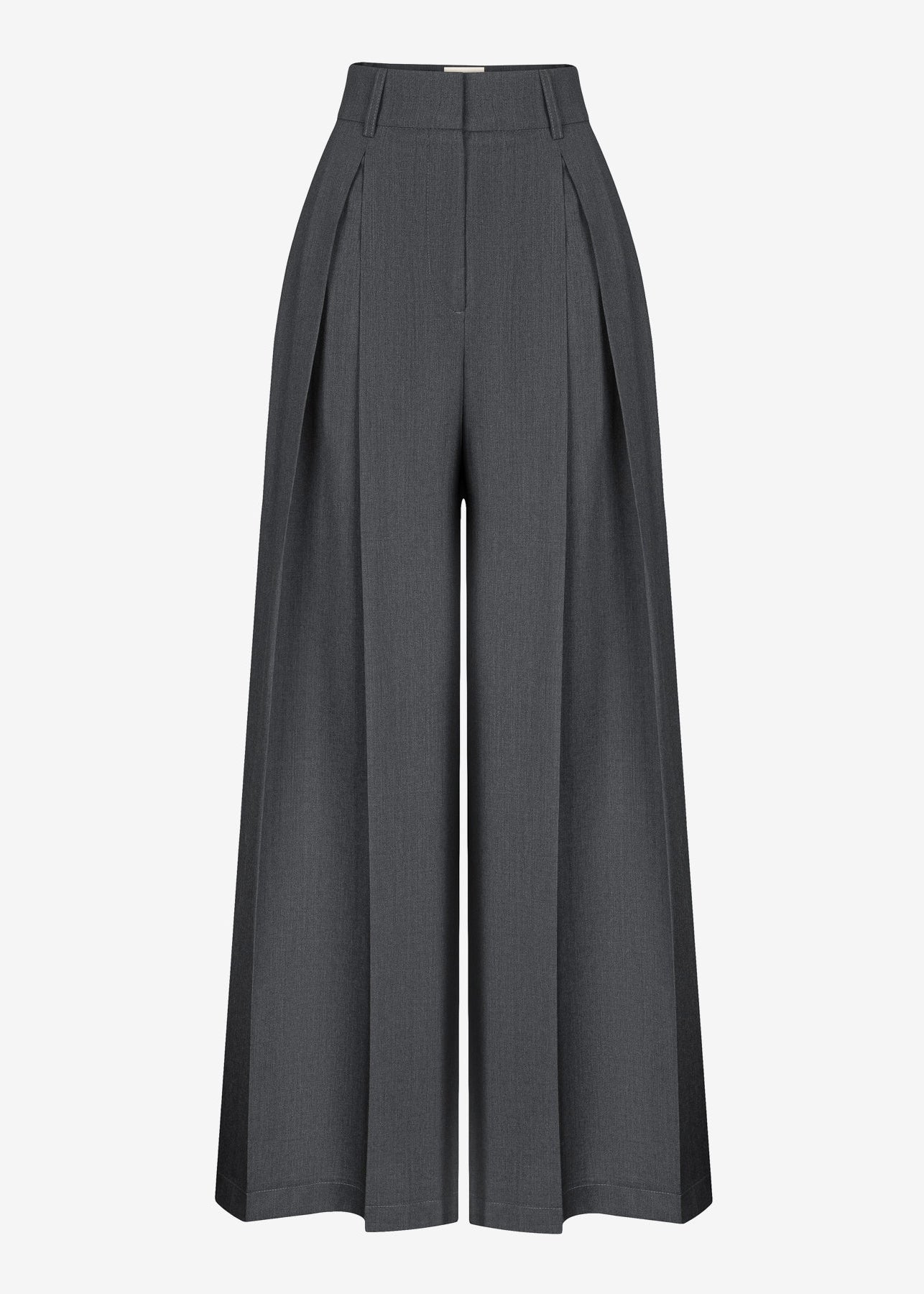 SPODNIE PHOEBE WOOL GREY LECOLLET