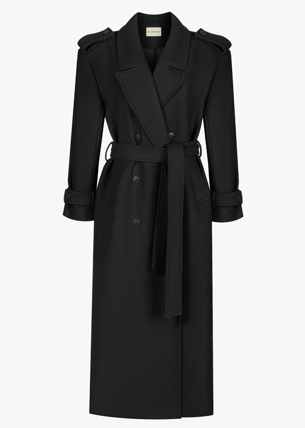 PŁASZCZ SOHO WOOL BLACK LECOLLET