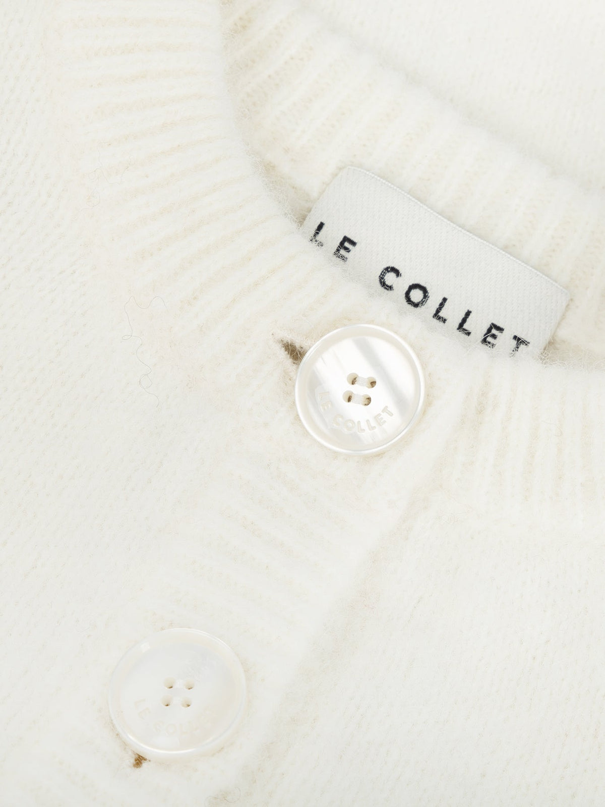 KARDIGAN ISOLA ALPACA ECRU LECOLLET