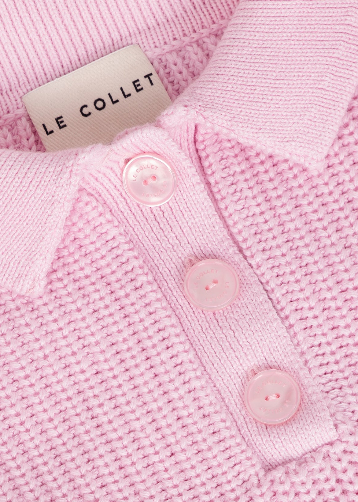 SWETER POLO ZURI BABY PINK LECOLLET