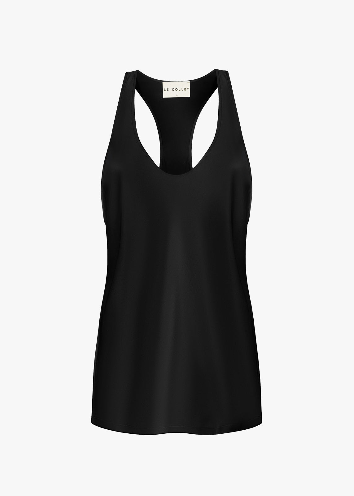 TOP SONIA SATIN BLACK LECOLLET