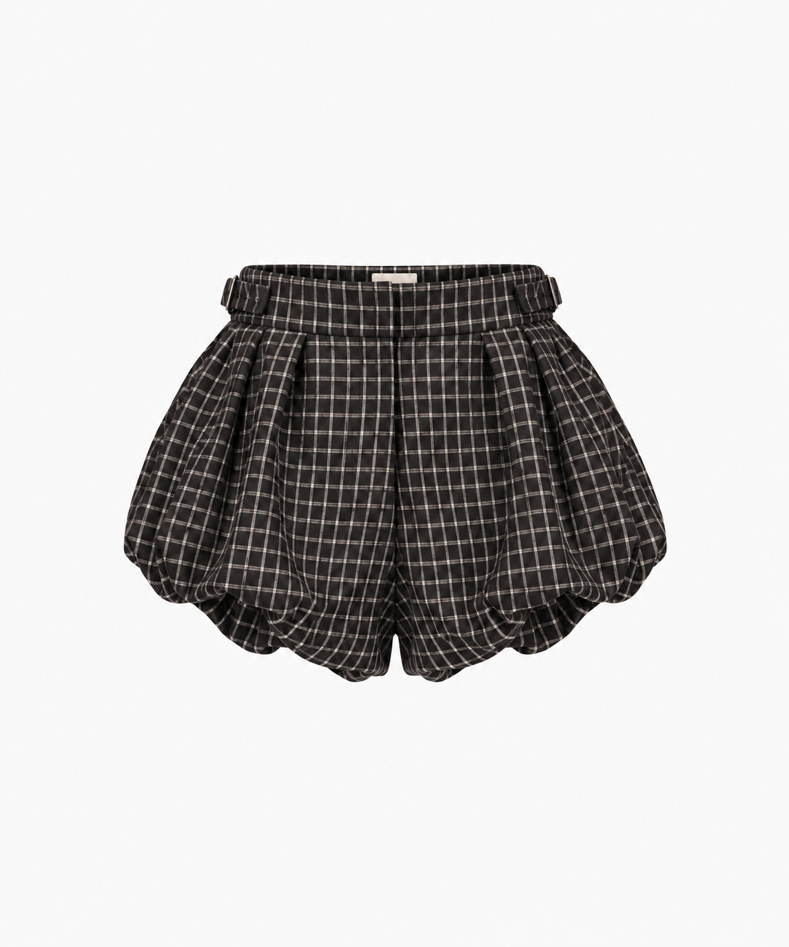 RAVENA GREY CHECKS SHORTS